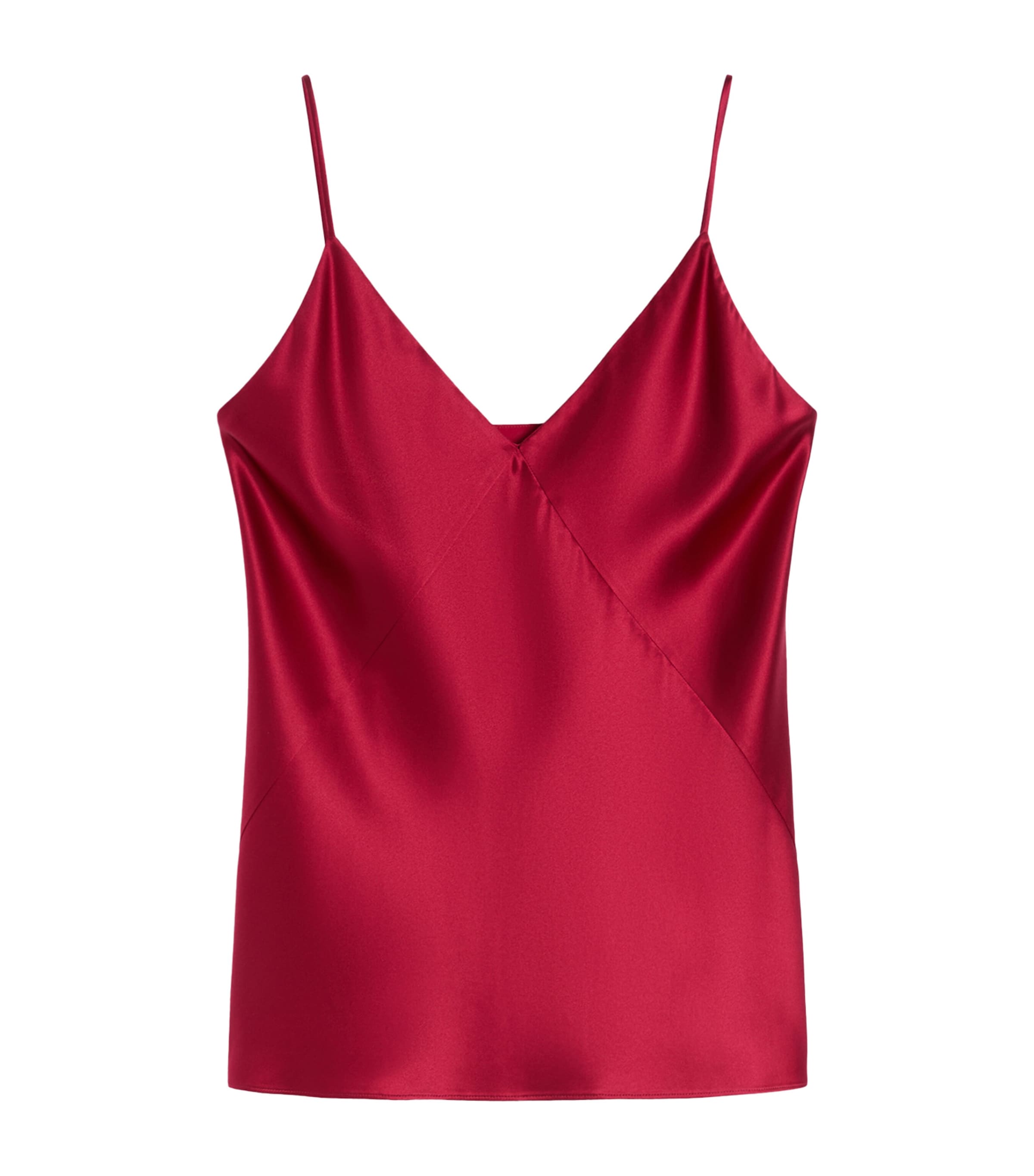 Max Mara Womens Silk Cami Top Geranium Image 1