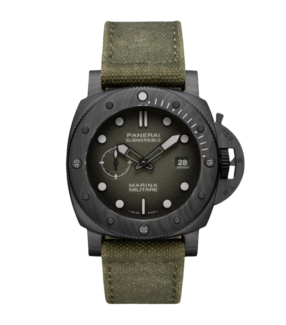 Stainless Steel Submersible Marina Militare Watch 44mm GREEN Image 1