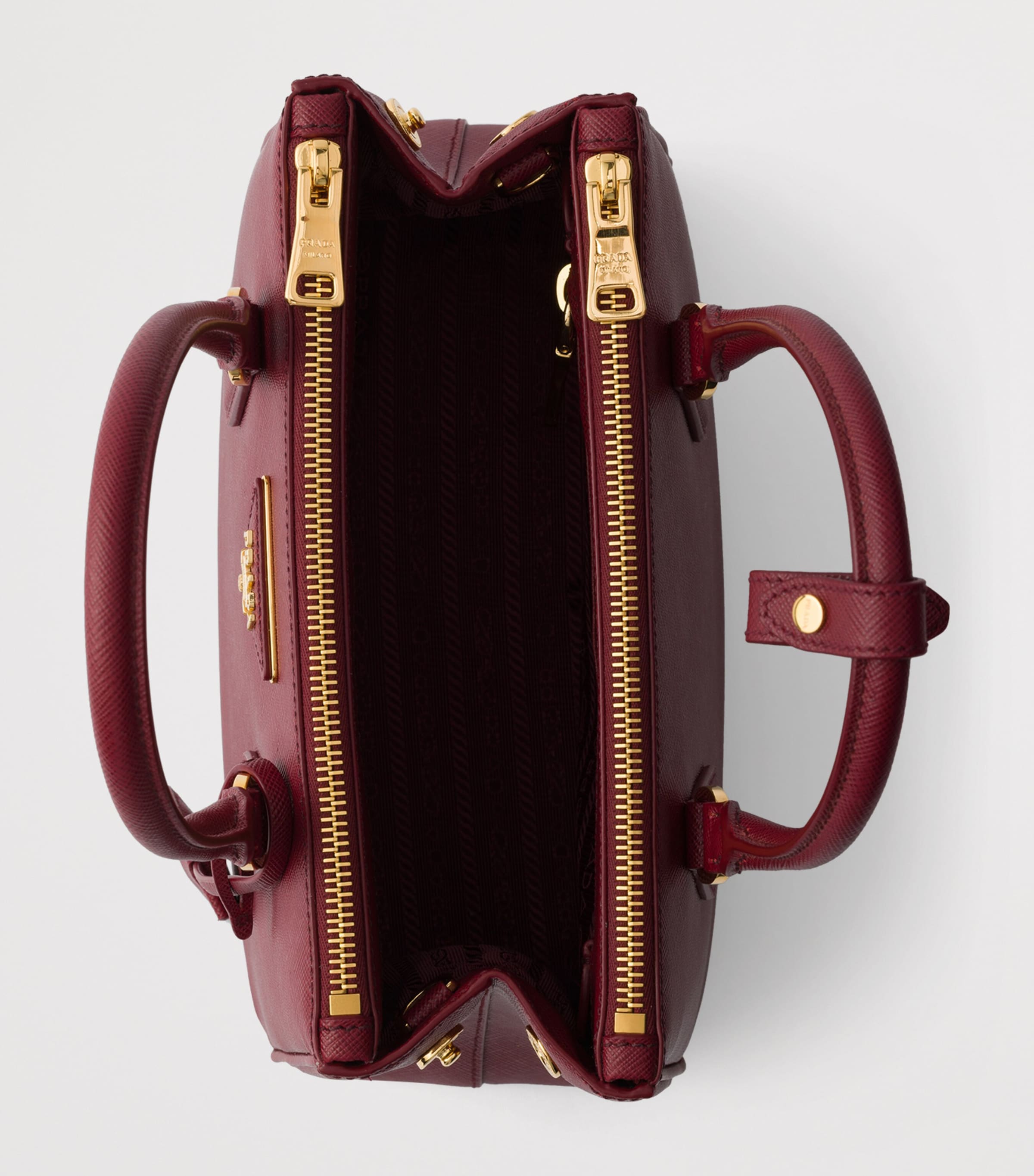 Prada Small Saffiano Leather Galleria Top-Handle Bag Red Image 7