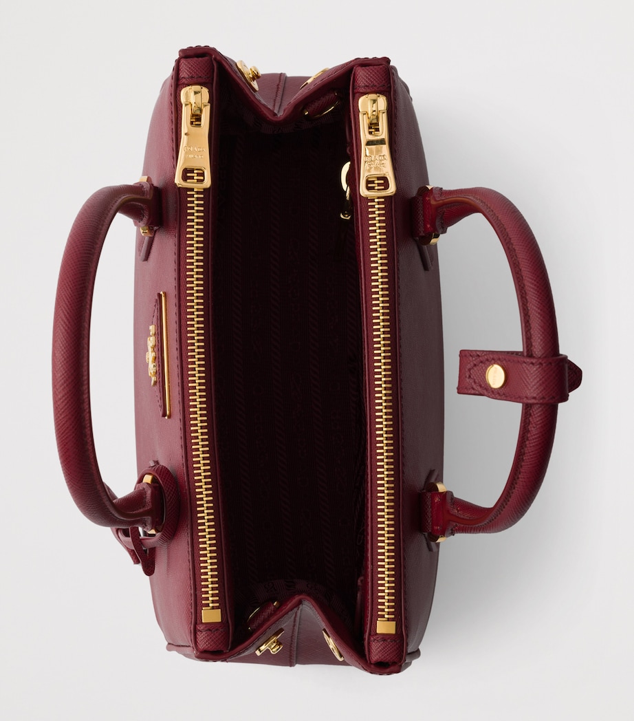 Prada Small Saffiano Leather Galleria Top-Handle Bag Red Image 7