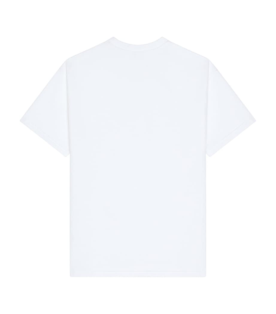 Cotton-Silk Logo T-Shirt WHITE Image 3