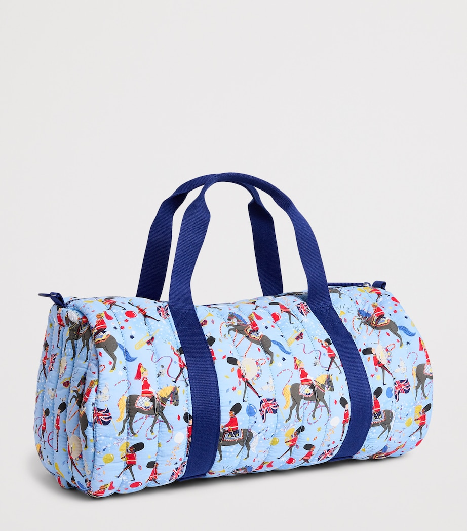 Harrods Quilted Trooping The Colour Duffle Bag Cream Image 2