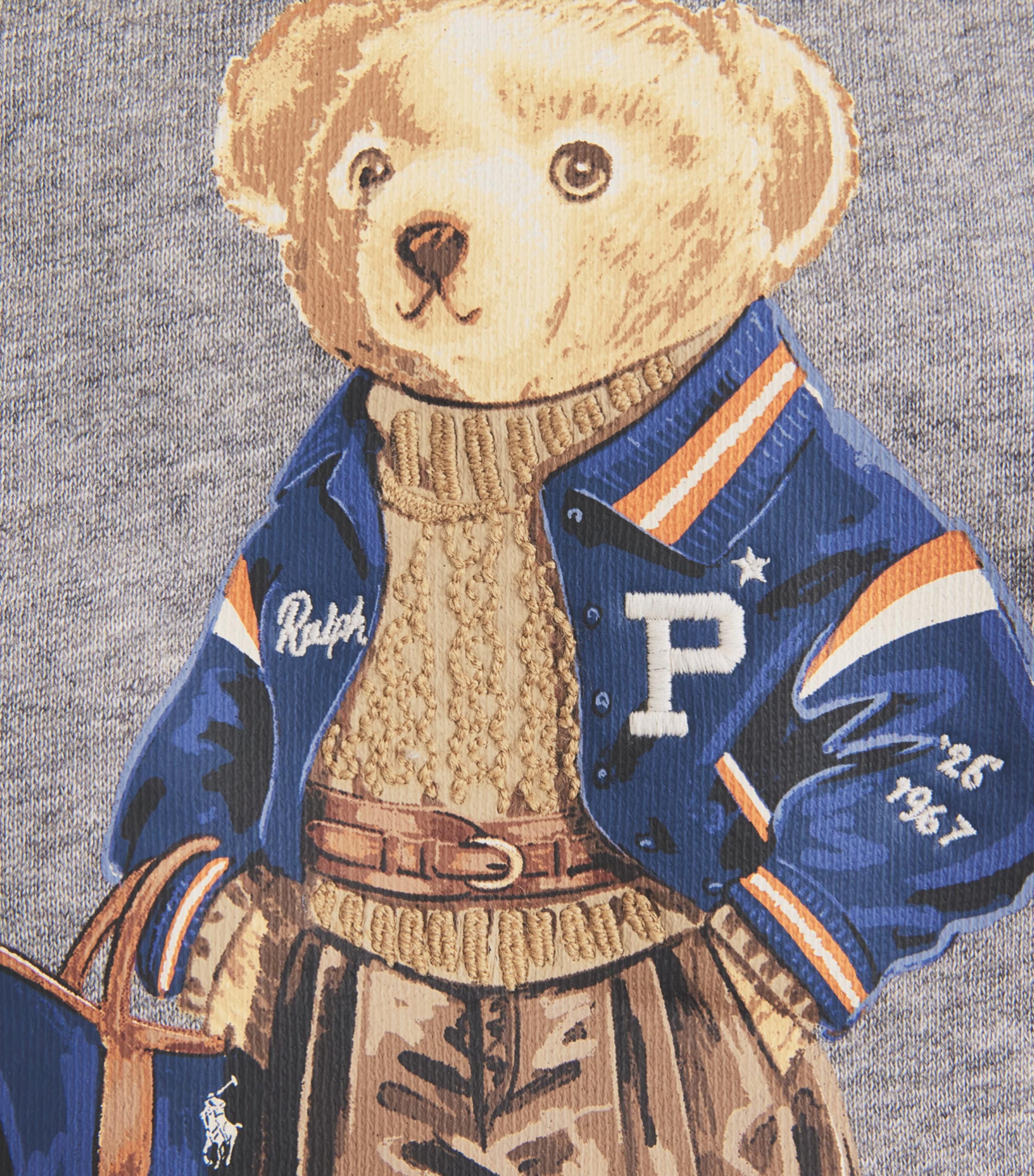 Polo Ralph Lauren Womens Polo Bear Sweatshirt Dark Vintage Heather Image 6