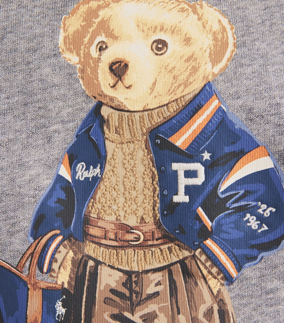 Polo Ralph Lauren Womens Polo Bear Sweatshirt Dark Vintage Heather Image 6