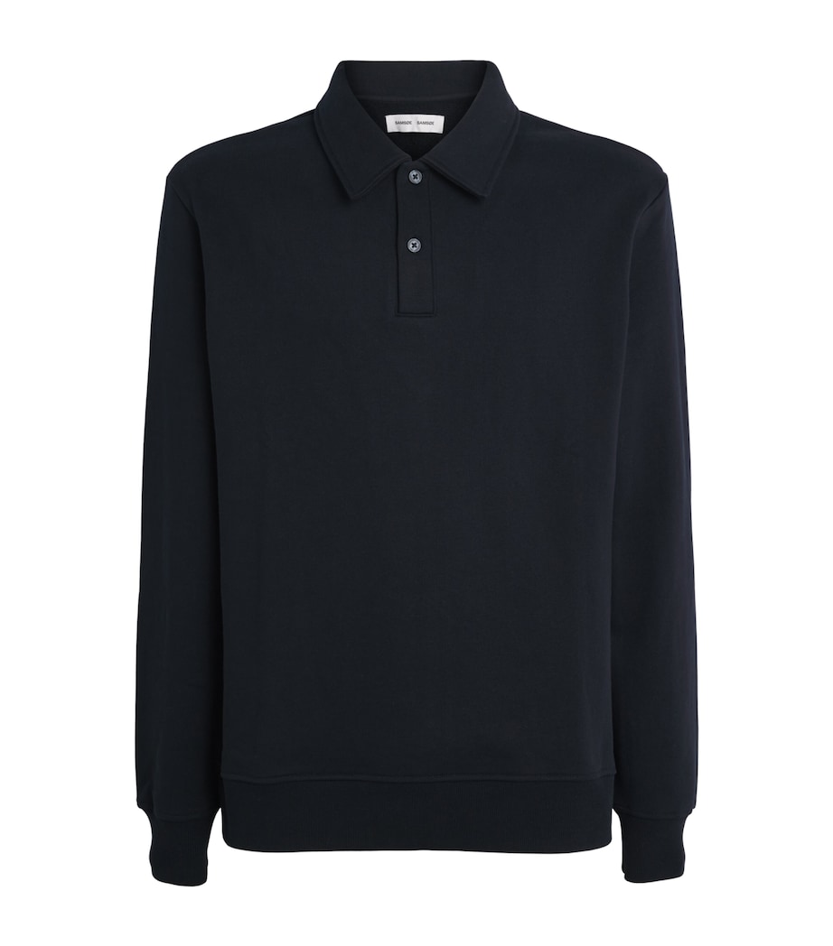 SAMSOE SAMSOE Mens Cotton-Blend Samarcel Polo Shirt Salute Image 1
