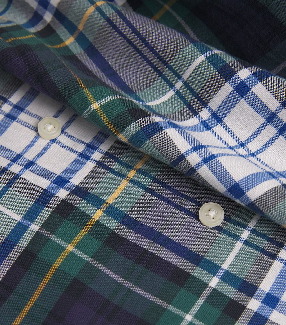 Cotton Check Oxford Shirt WHITE Image 5