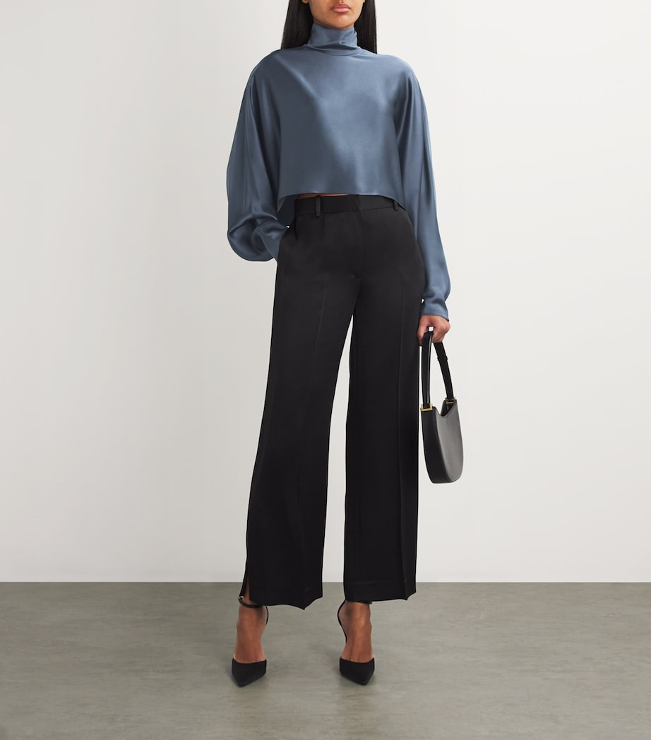 Satin Kaftan Top 418 MARINE Image 2