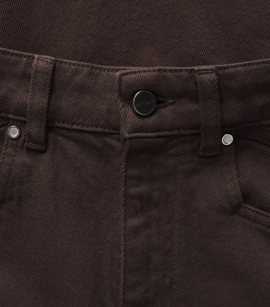 Kiton Womens Straight Jeans Brown Image 6