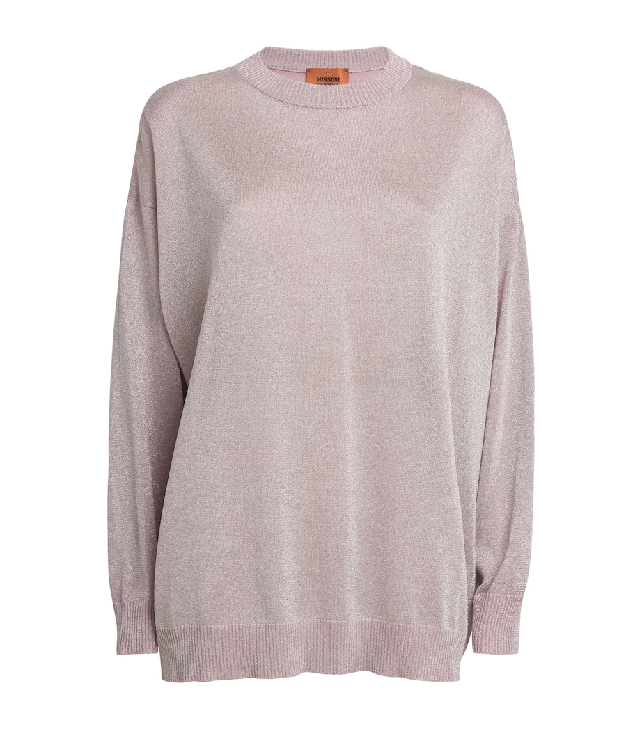 Lamé Sweater S30DF LIGHT PINK Image 1