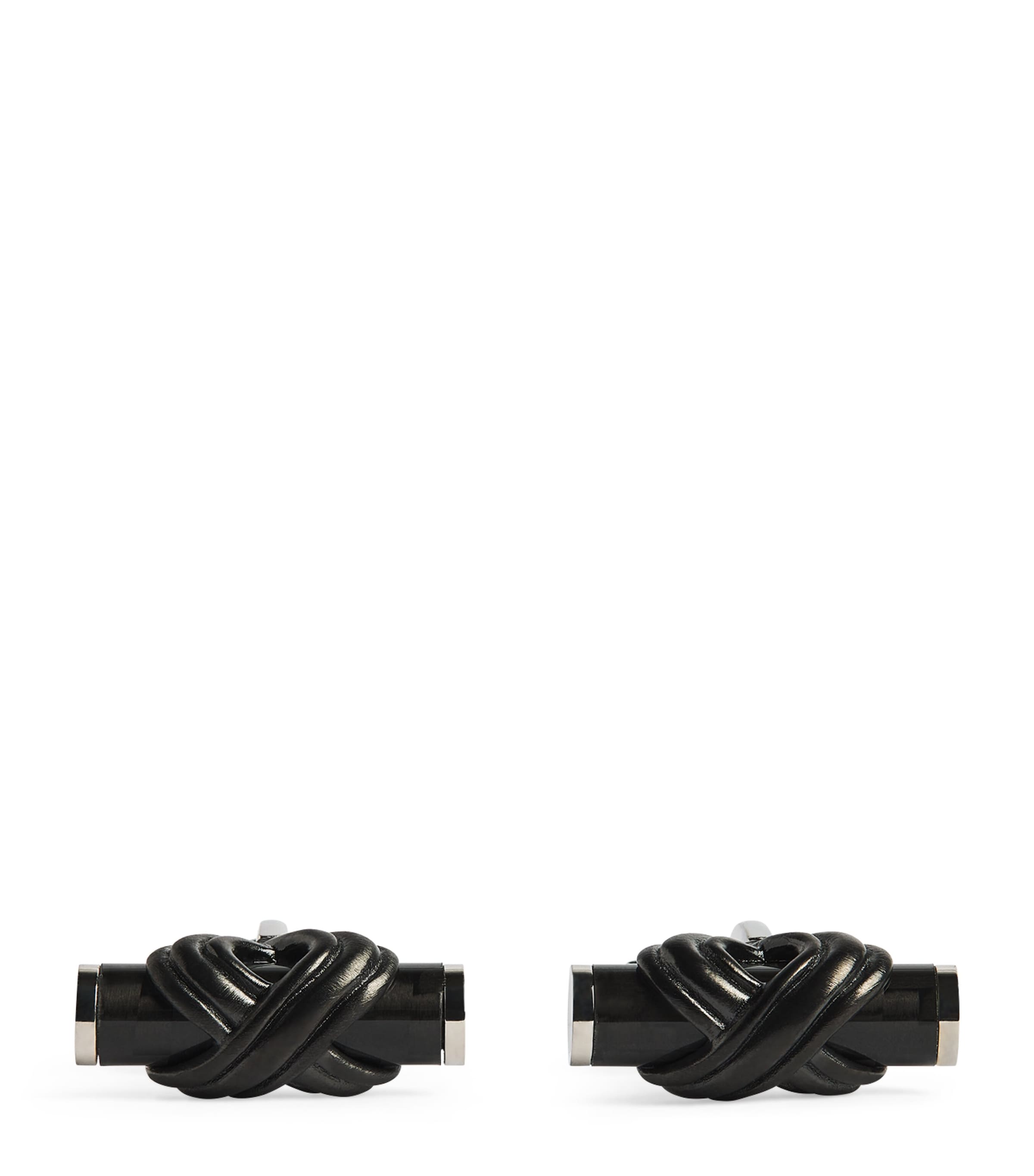 Tateossian Knot Cufflinks In Black