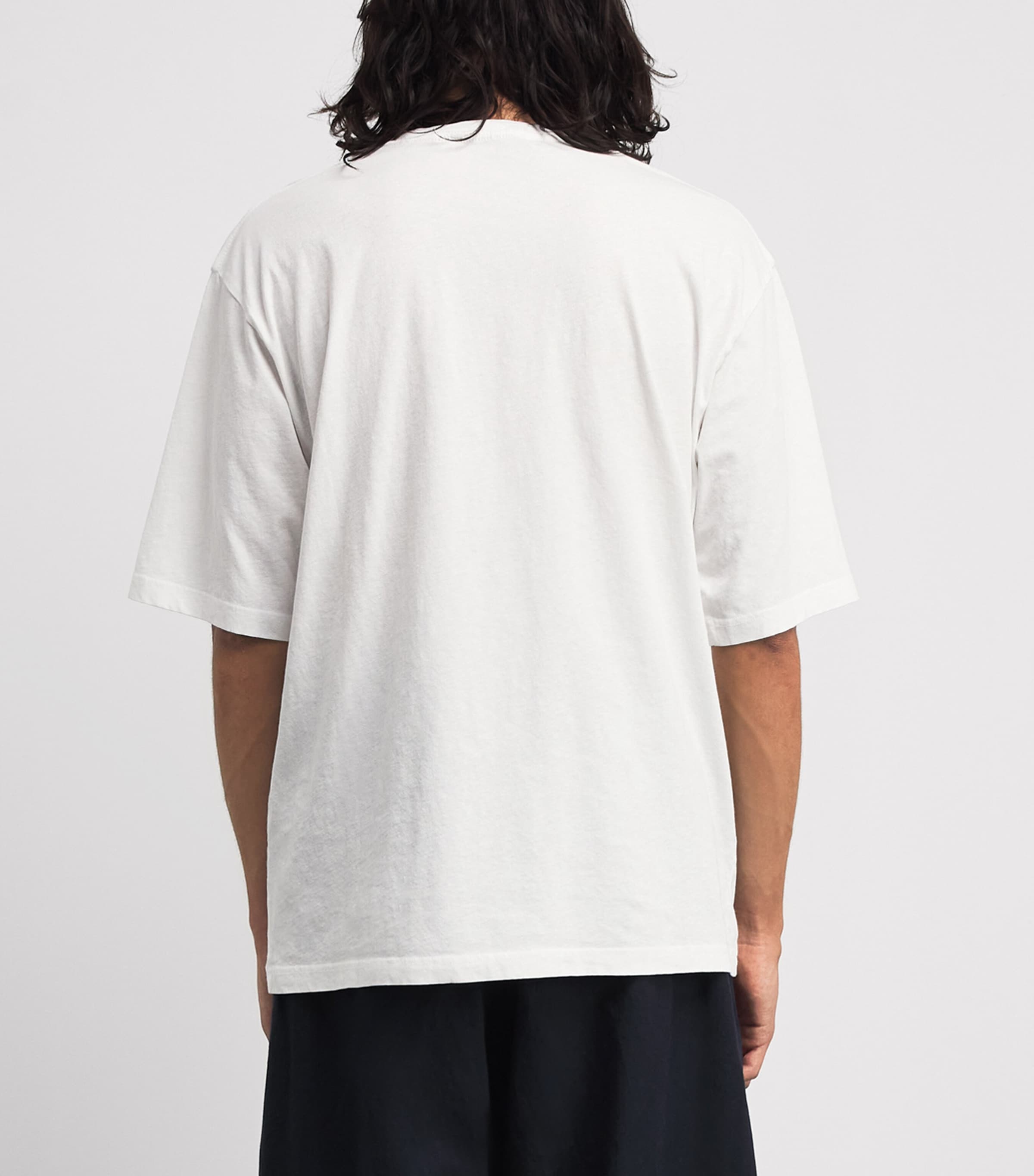Jacquemus Mens Cotton Crochet Logo T-Shirt Bg Kntd Ptch Wht Image 5
