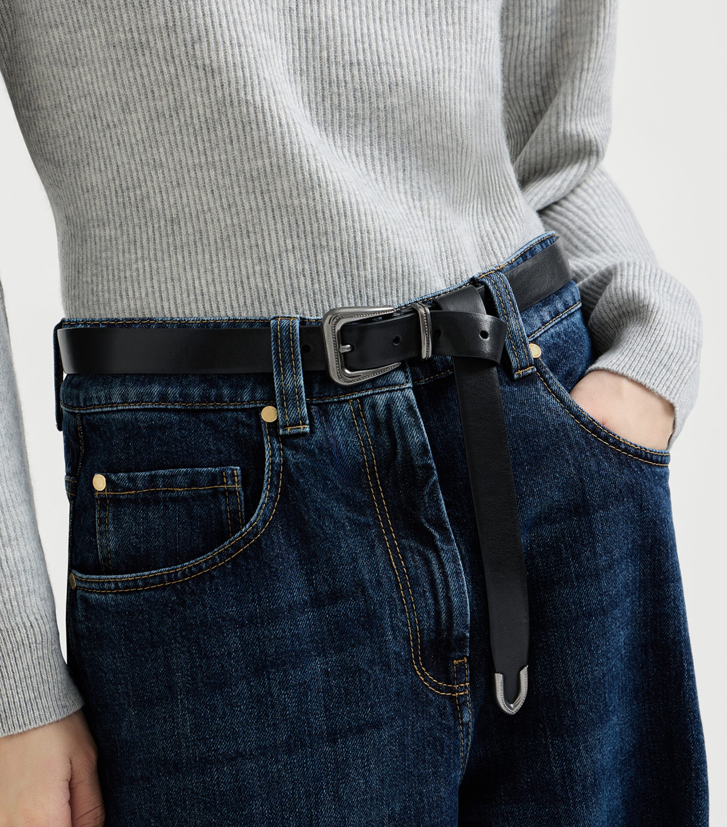 Brunello Cucinelli Leather Belt Image 2