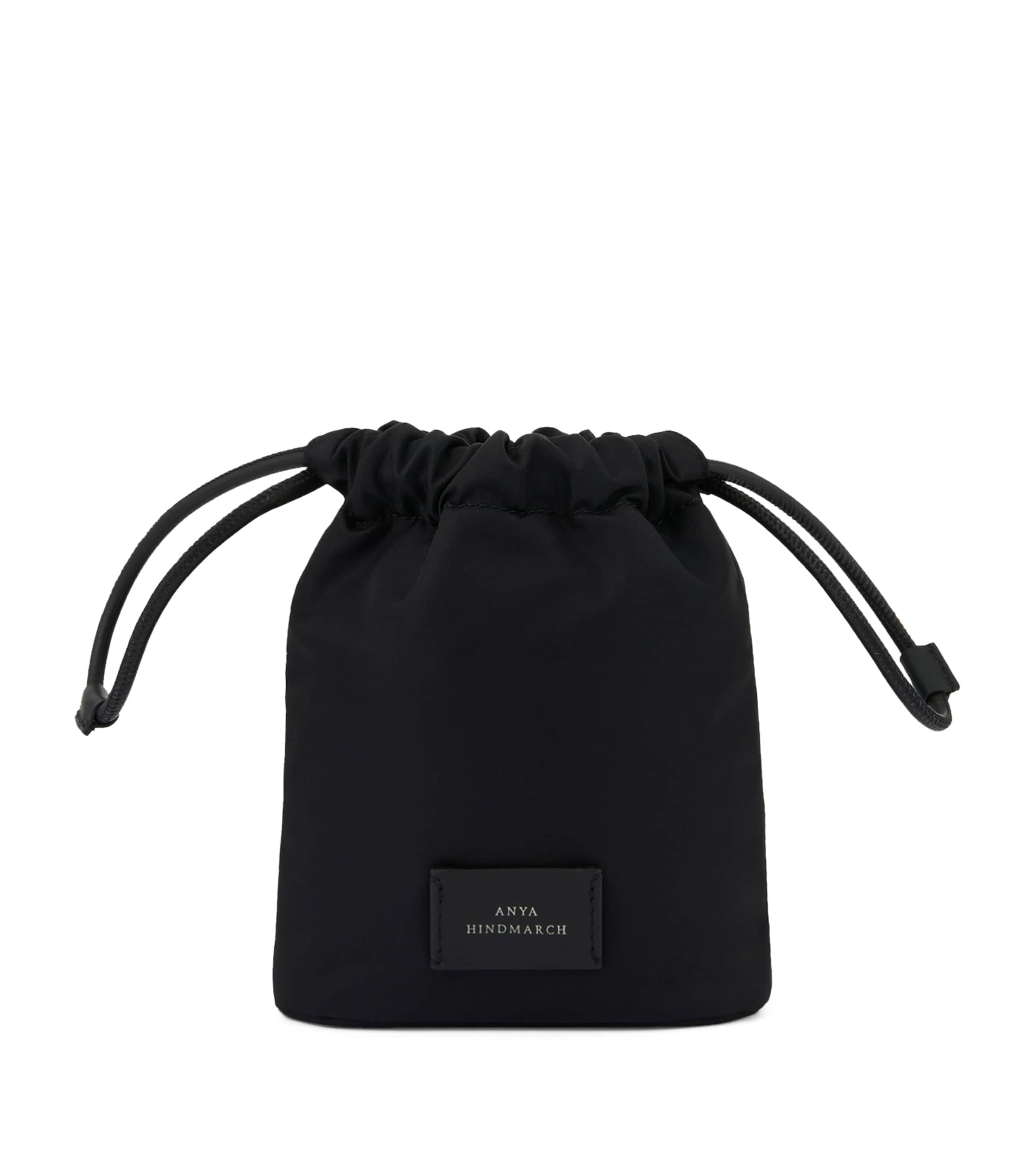 Anya Hindmarch Econyl Eyes Drawstring Pouch Black Image 2