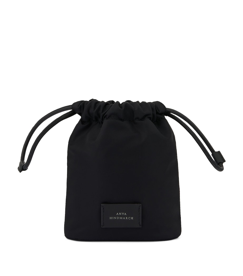 Econyl Eyes Drawstring Pouch BLACK Image 2