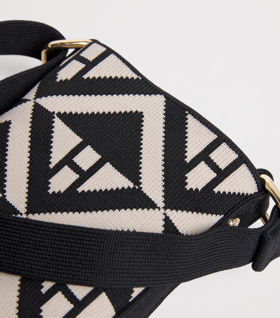 Harrods Geo Jacquard Phone Pouch Multi Print Image 4