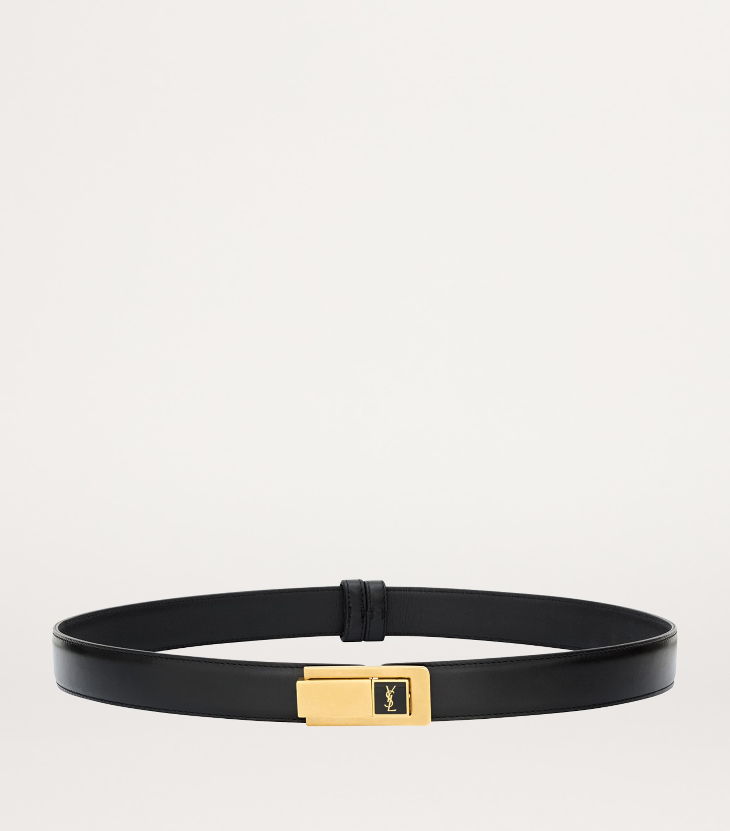 Saint Laurent Leather Charniere Belt | Harrods US