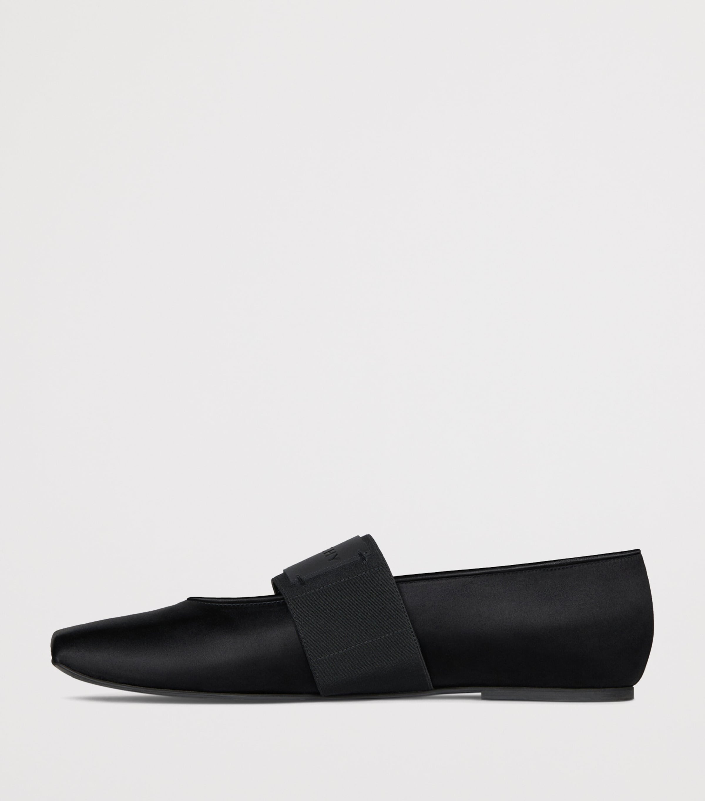 Givenchy Satin Square Toe Ballet Flats Black Image 4