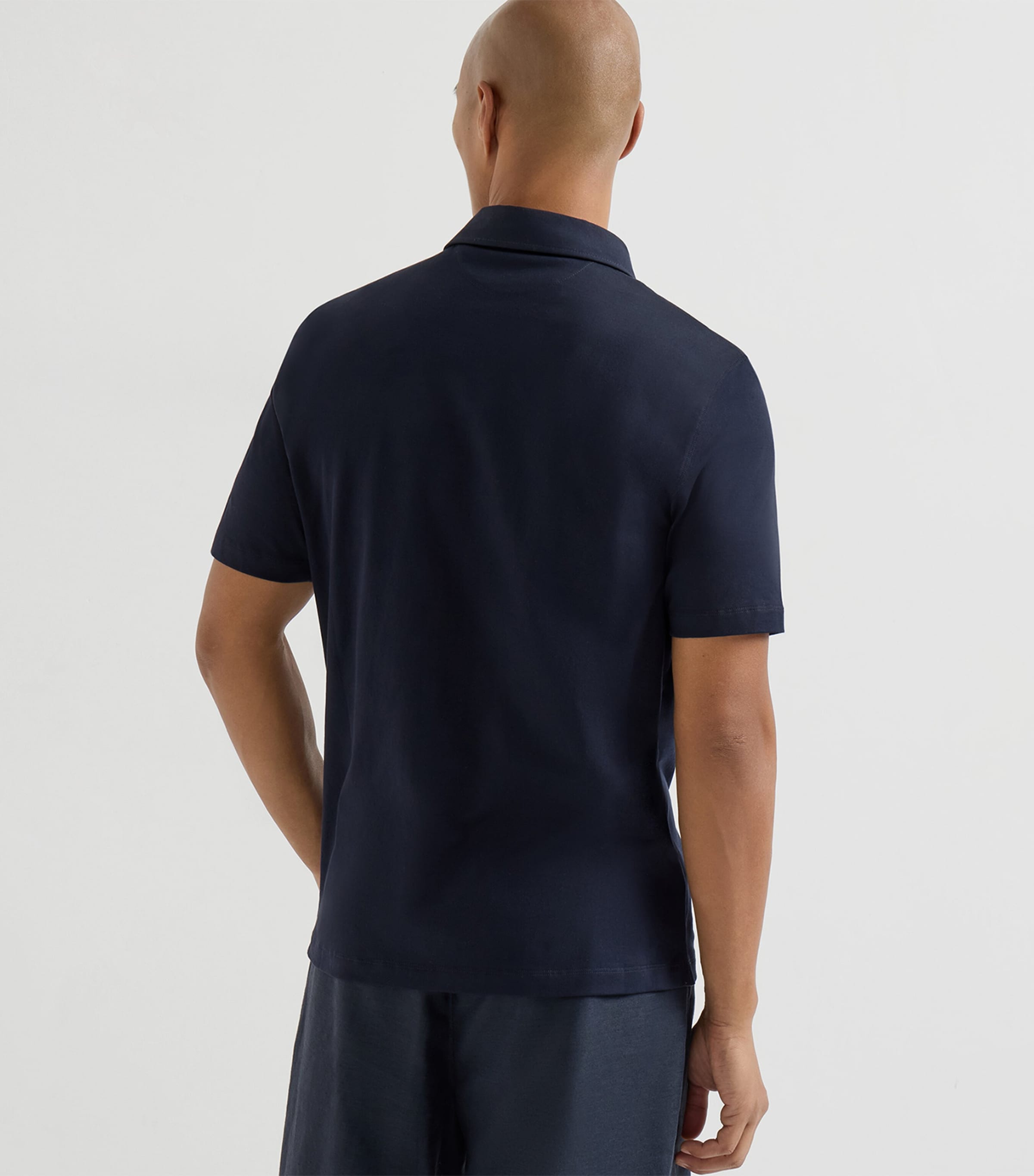 Brunello Cucinelli Mens Cotton Jersey Polo Shirt Image 5