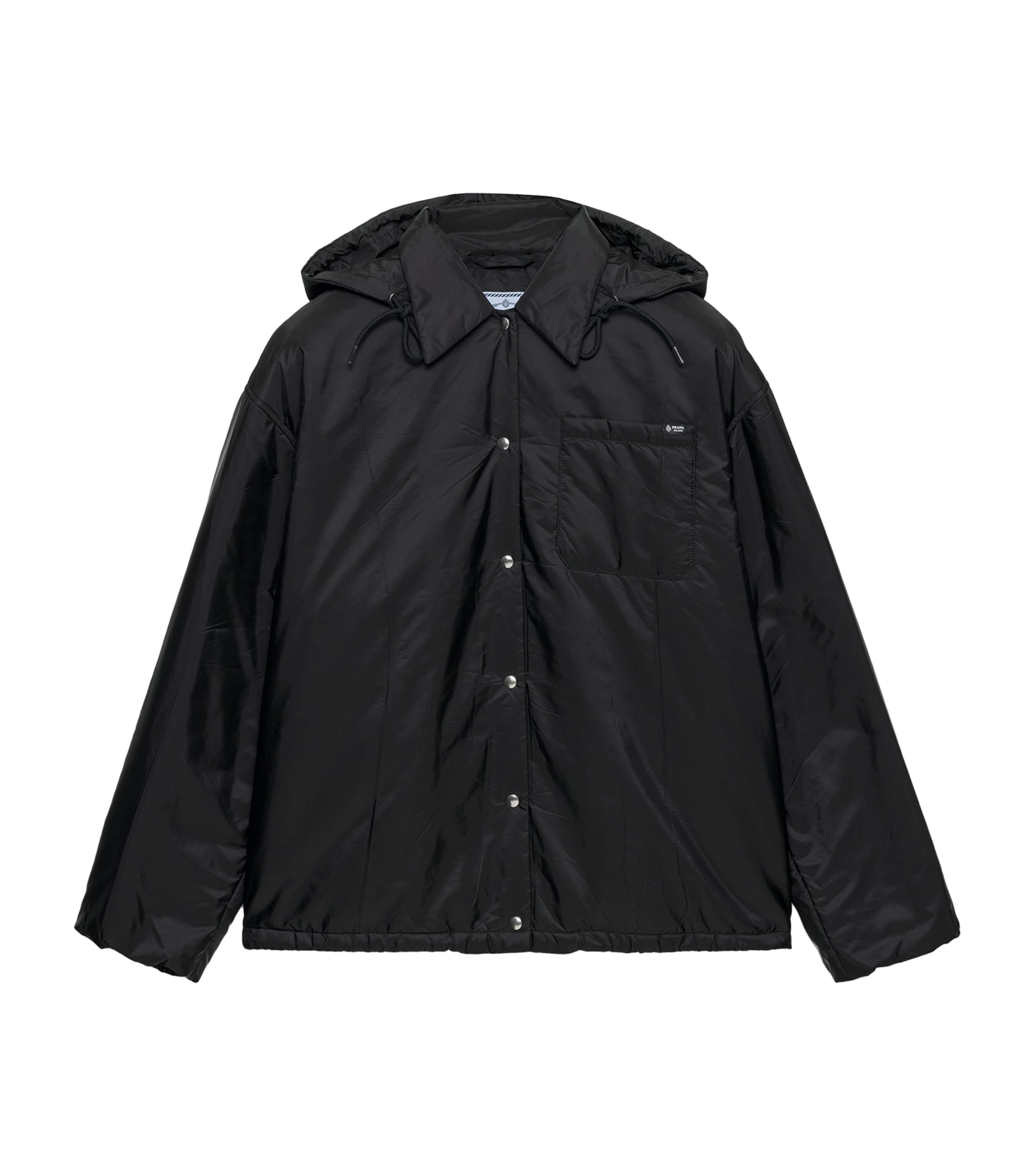 Prada Womens Re-Nylon Lightweight Jacket Black Image 1