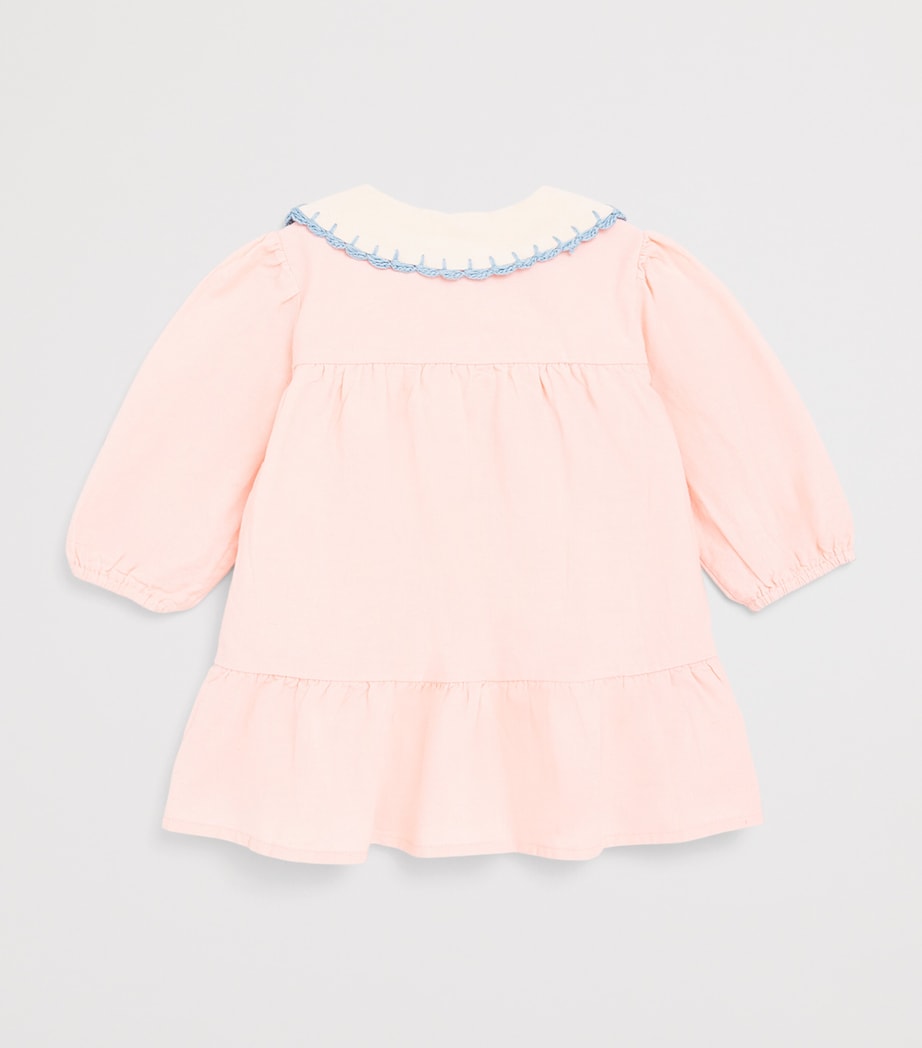 Louise Misha Cotton-Linen Ysee Dress (6-24 Months) Blush Image 2
