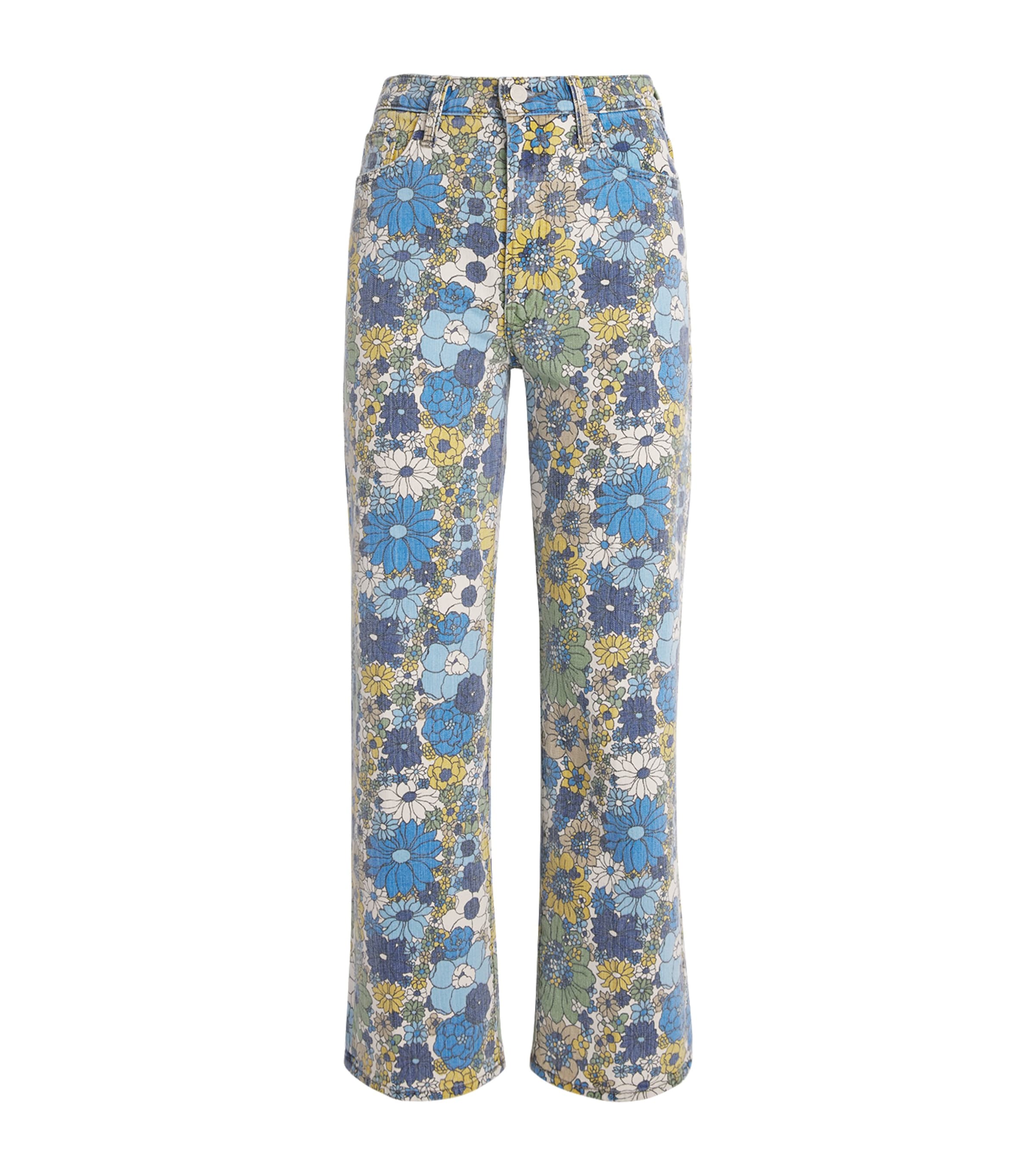 MOTHER FLORAL THE RAMBLER STRAIGHT JEANS