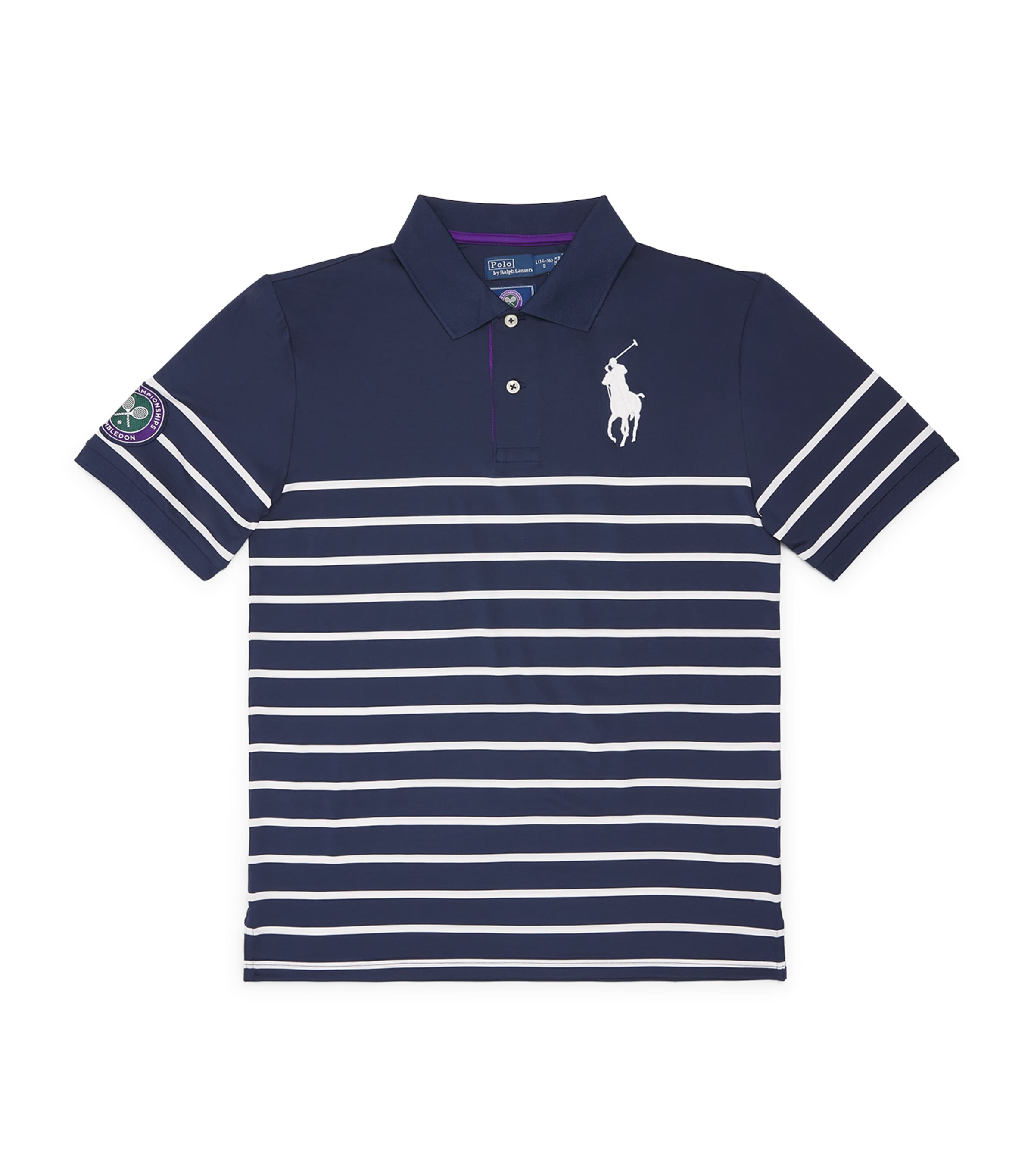 Ralph Lauren Kids x Wimbledon Ball Kid Polo Shirt (6-14 Years) Rfd Nvy/cer Wht Image 1