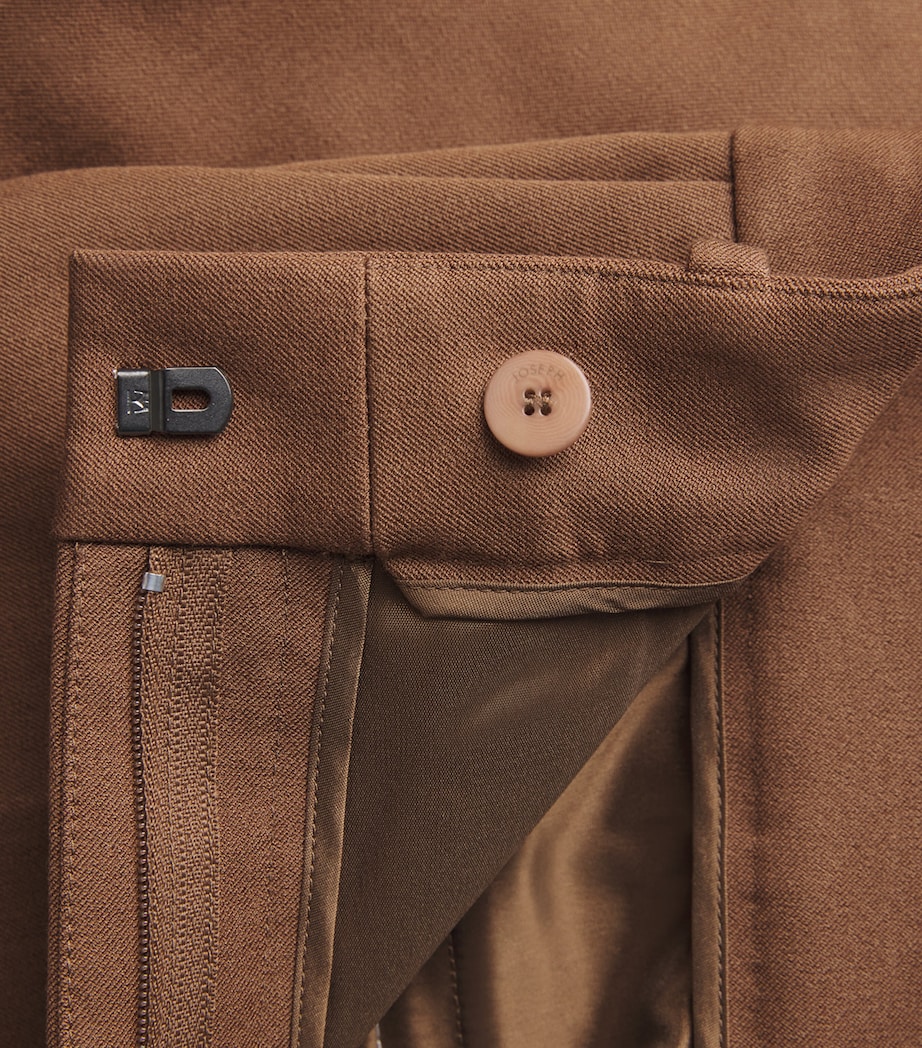 Joseph Womens Gabardine Tafira trousers Cinnamon Image 5
