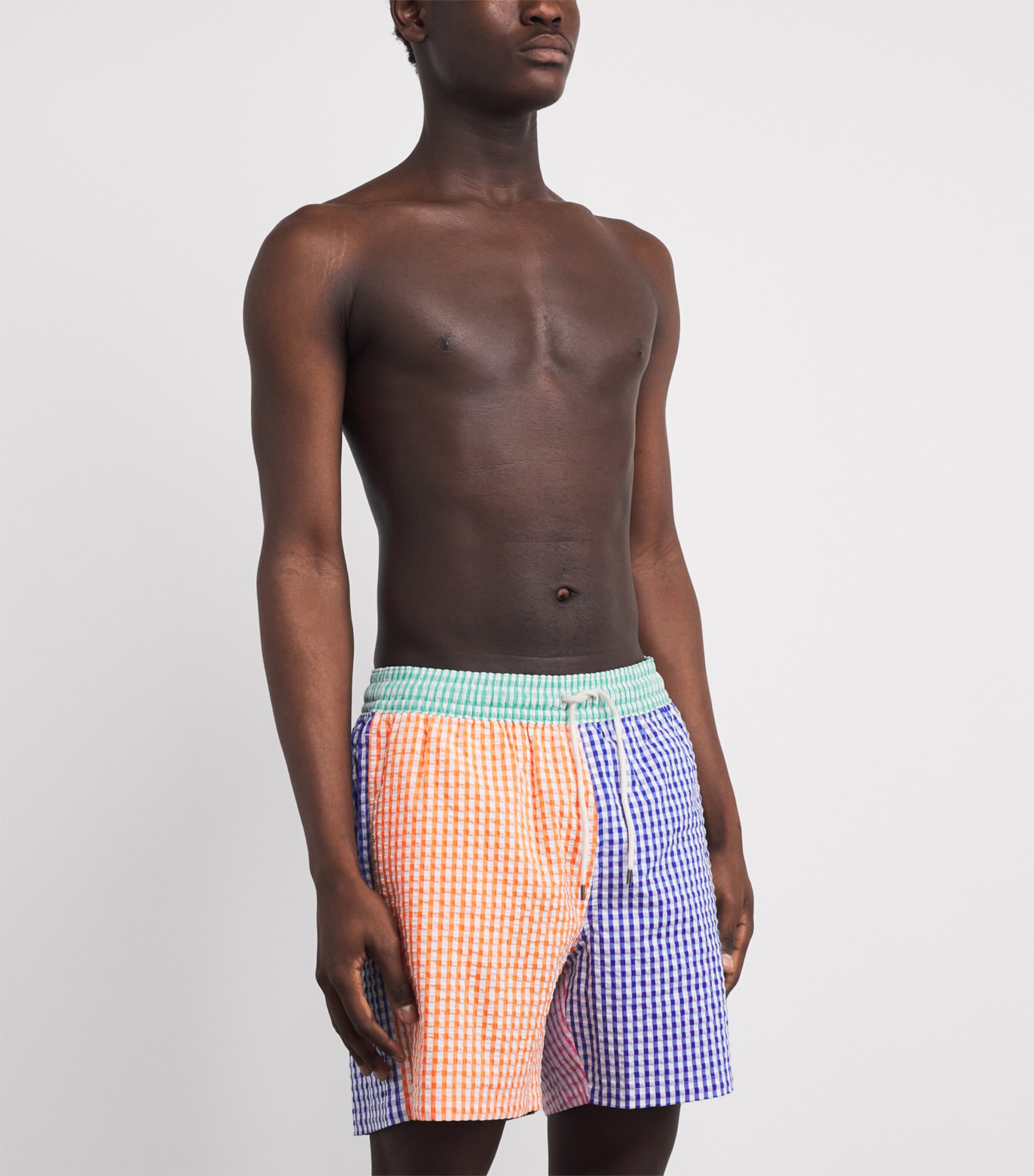 Polo Ralph Lauren Mens Seersucker Check Traveller Swim Shorts Sersckr Gnghm Fnshrt Image 3