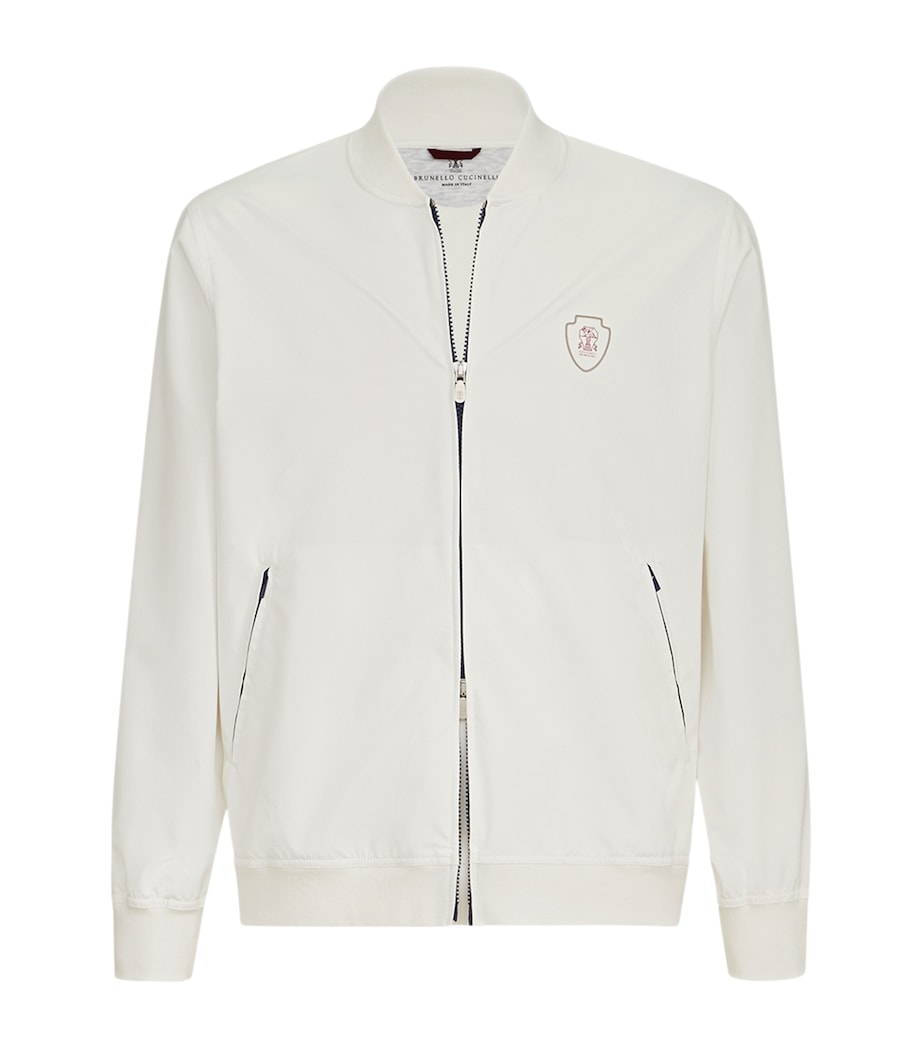 Brunello Cucinelli Mens Crest Zip-Up Sweatshirt Image 1