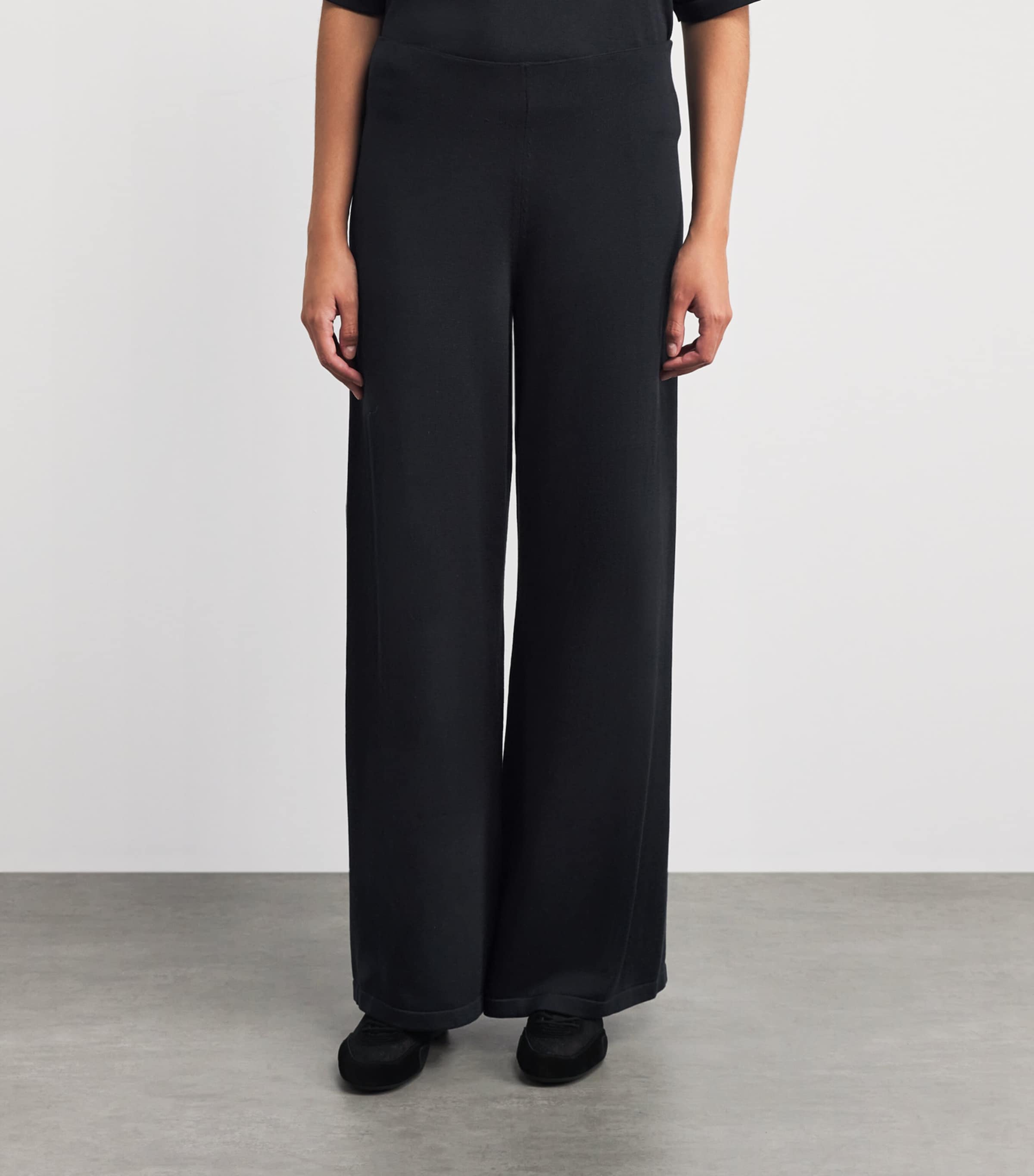 Falke Womens Merino Wool Trousers Dark Navy Image 4