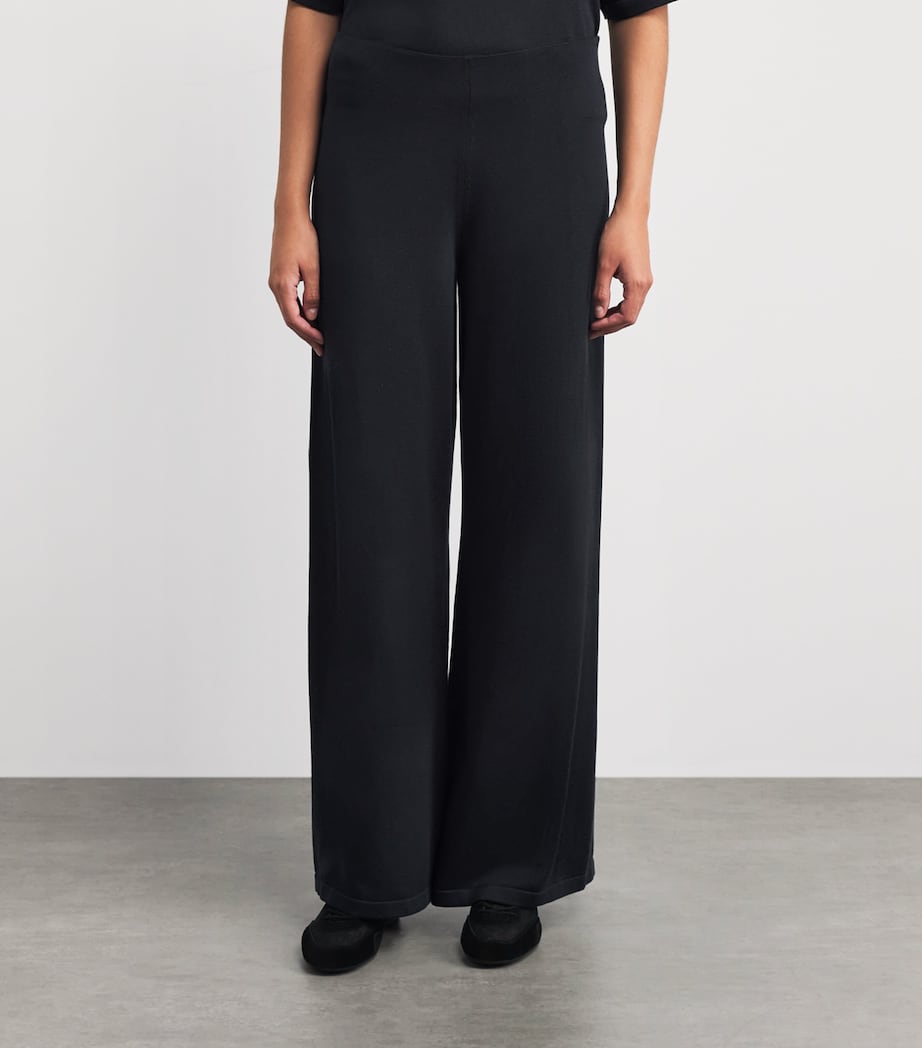Falke Womens Merino Wool Trousers Dark Navy Image 4
