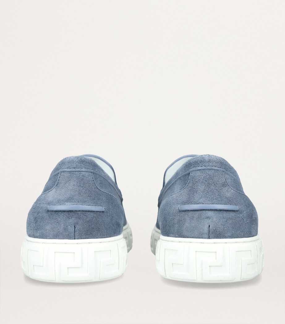 Suede Moccasins BLUE Image 2