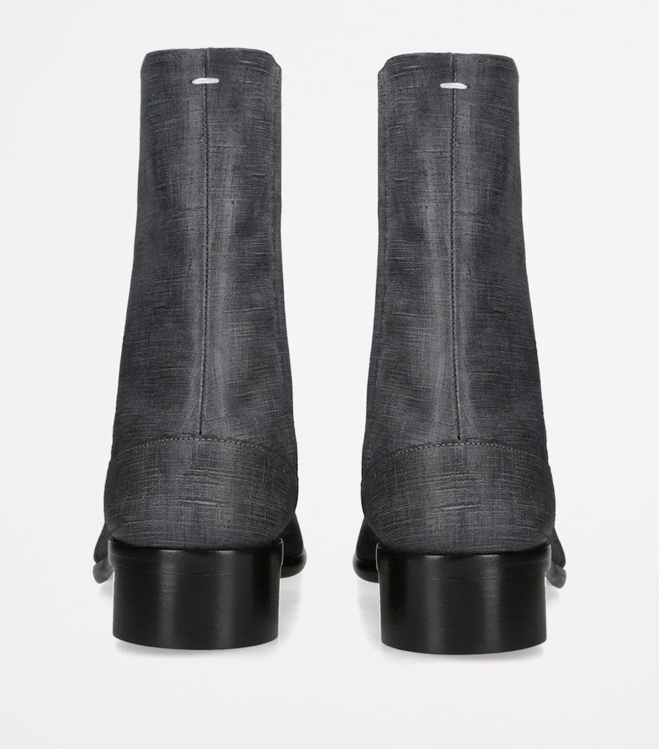 Leather Tabi Ankle Boots 30 BLACK Image 2