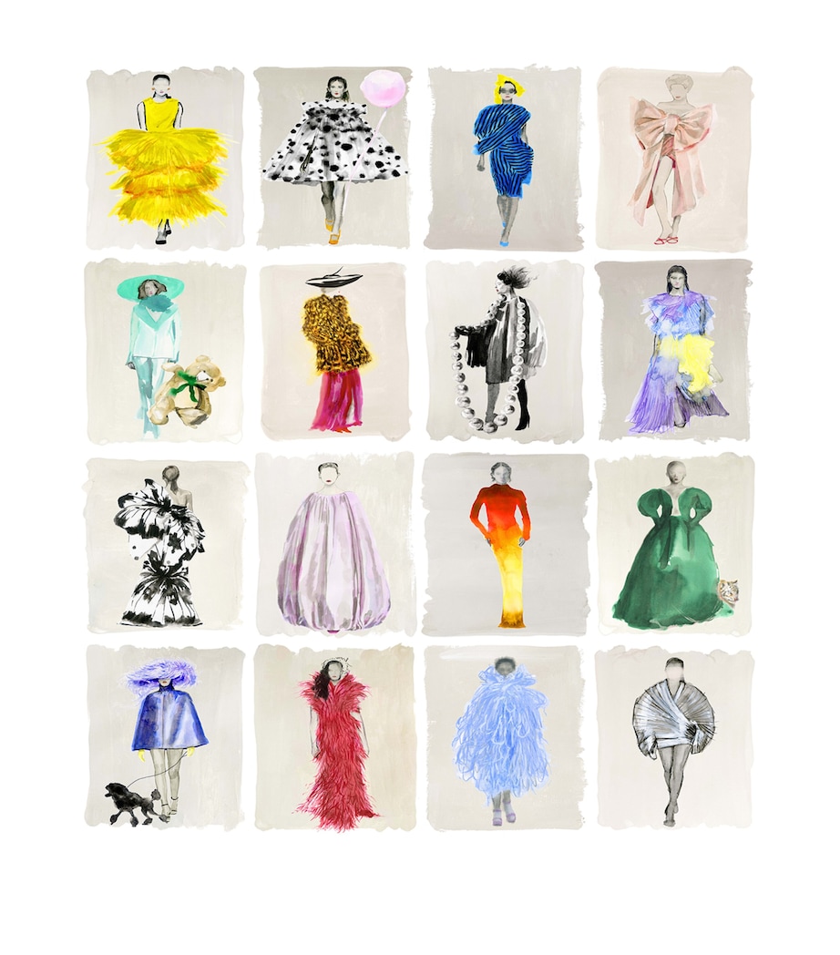 x Harrods Interior Design 175 Anniversary Edition Couture Carousel Wallpaper - Bright Multi Pearl BRIGHT MULTI PEARL Image 1