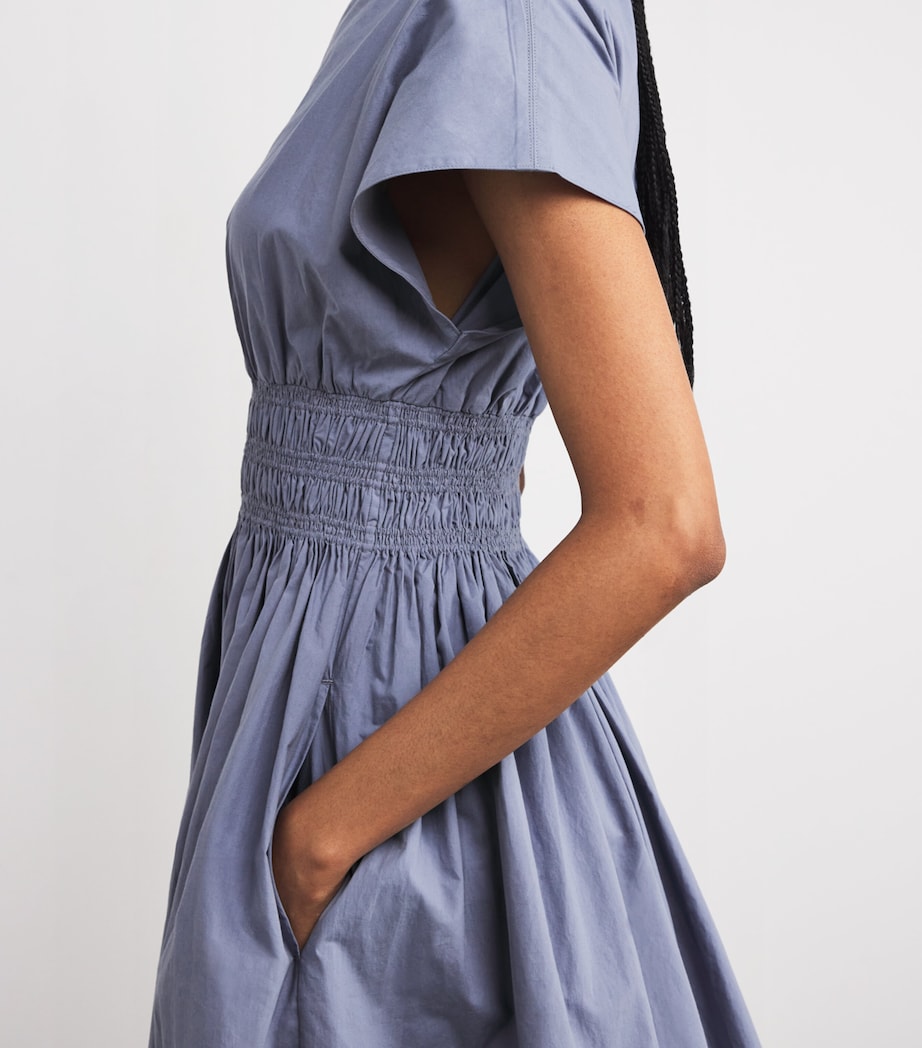 Cotton Mini Dress STEEL/STE Image 4