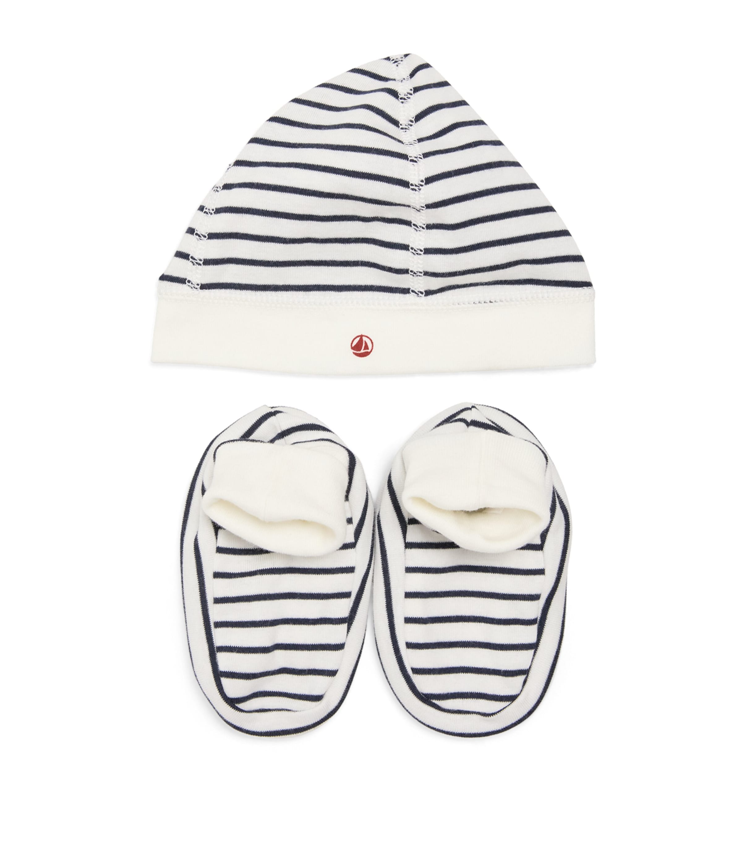 Striped Hat and Booties Set 0VARIANTE 1 Image 1
