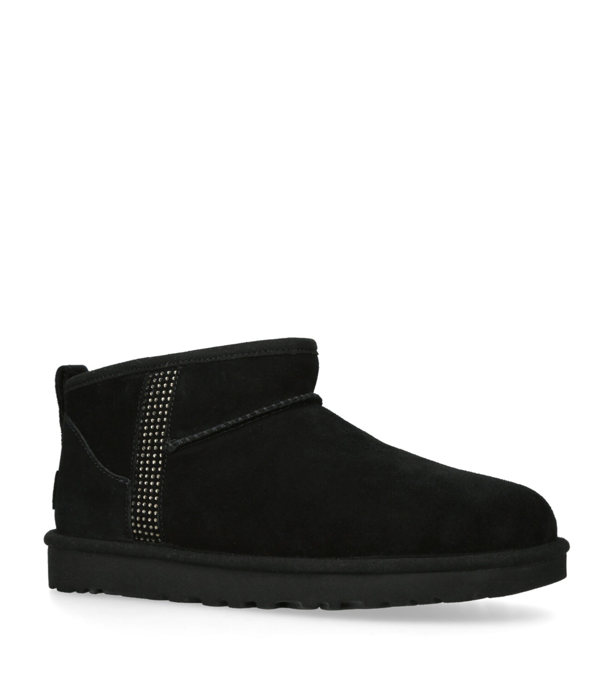 UGG Classic Ultra Mini Bling Ankle Boots Black Image 3