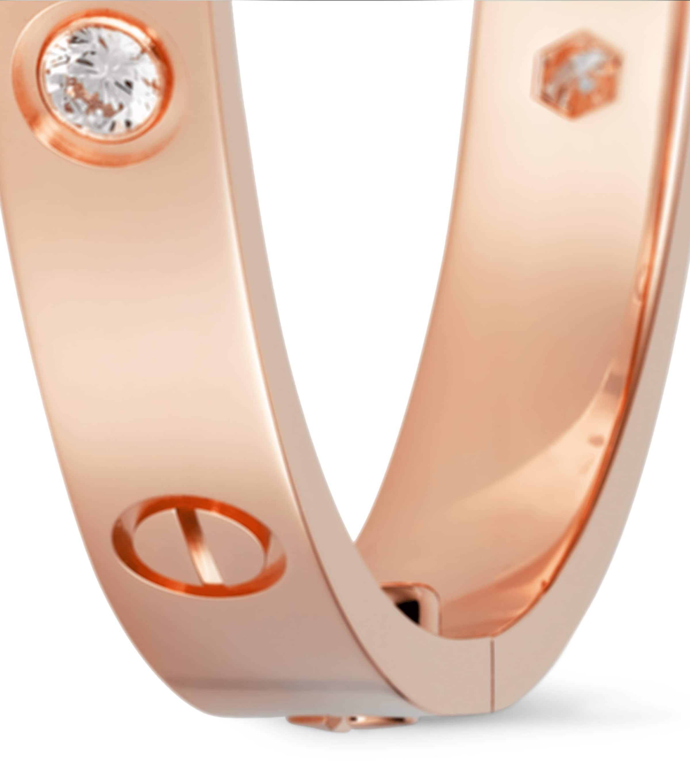 LOVE Classic Rose Gold 4-Diamond Bracelet ROSE GOLD Image 9