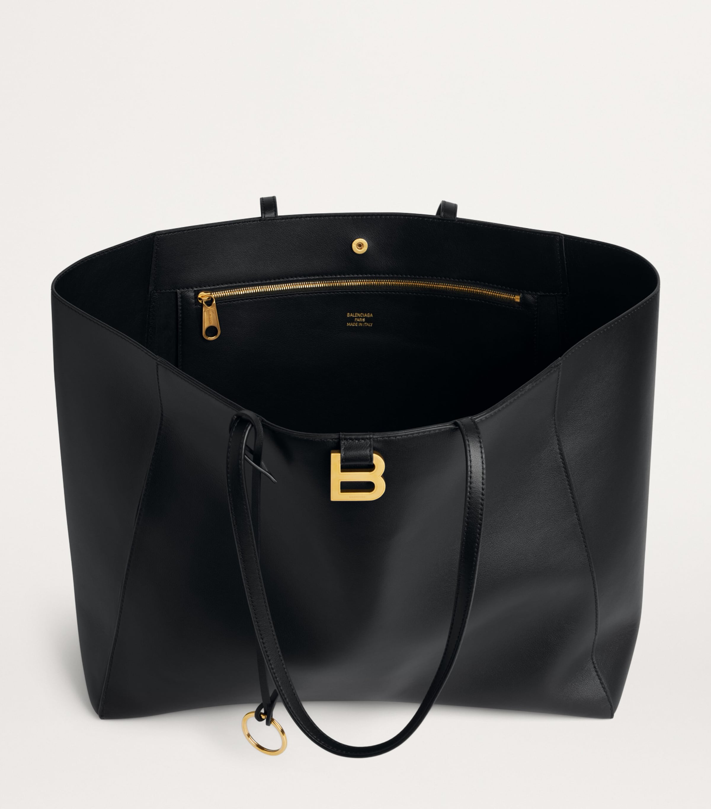 Balenciaga Large Leather Hourglass Tote Bag | Harrods US