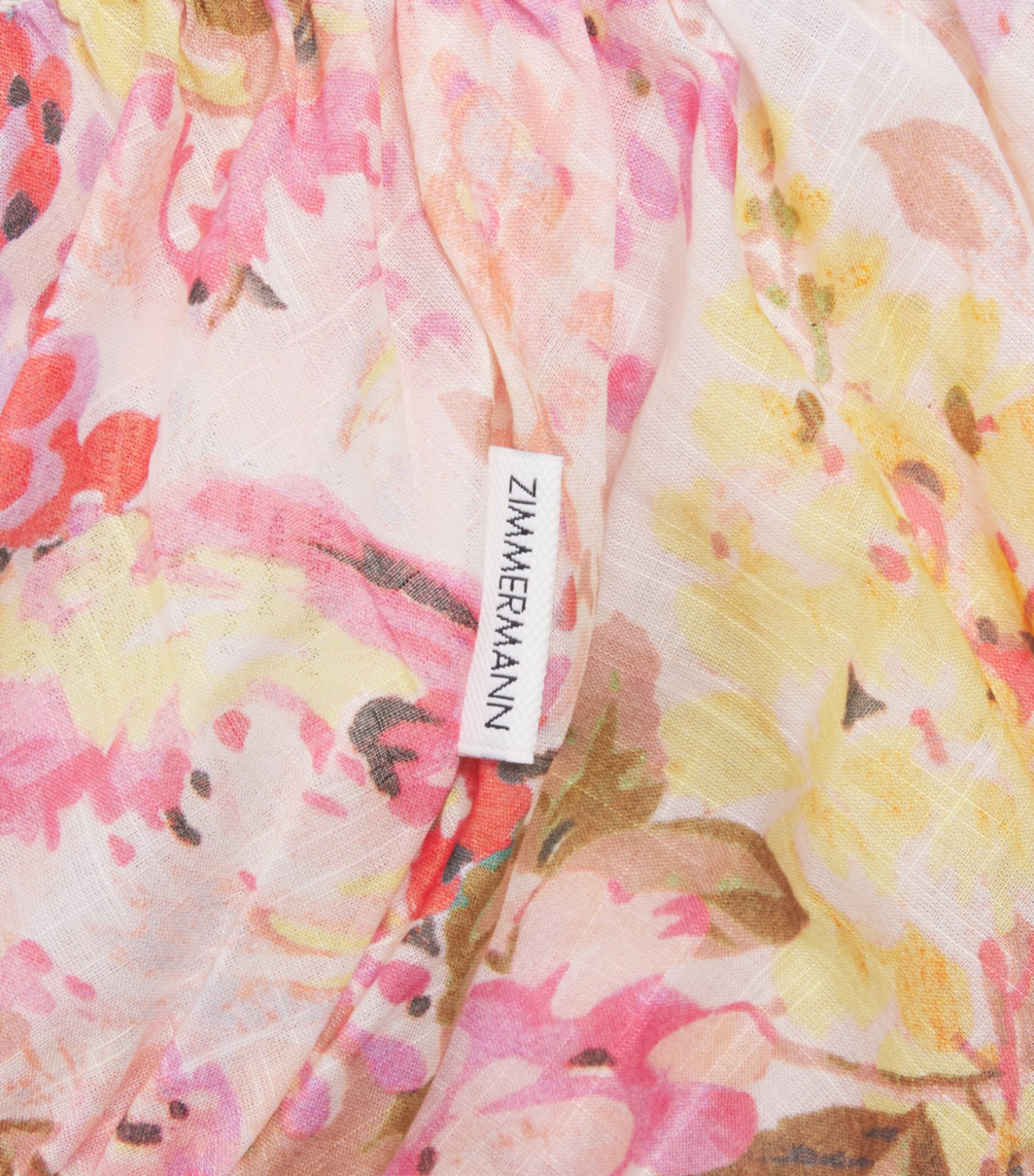 Zimmermann Kids Cotton Solstice Bloomers (2 Years) Pnk Watercolour Flrl Image 3