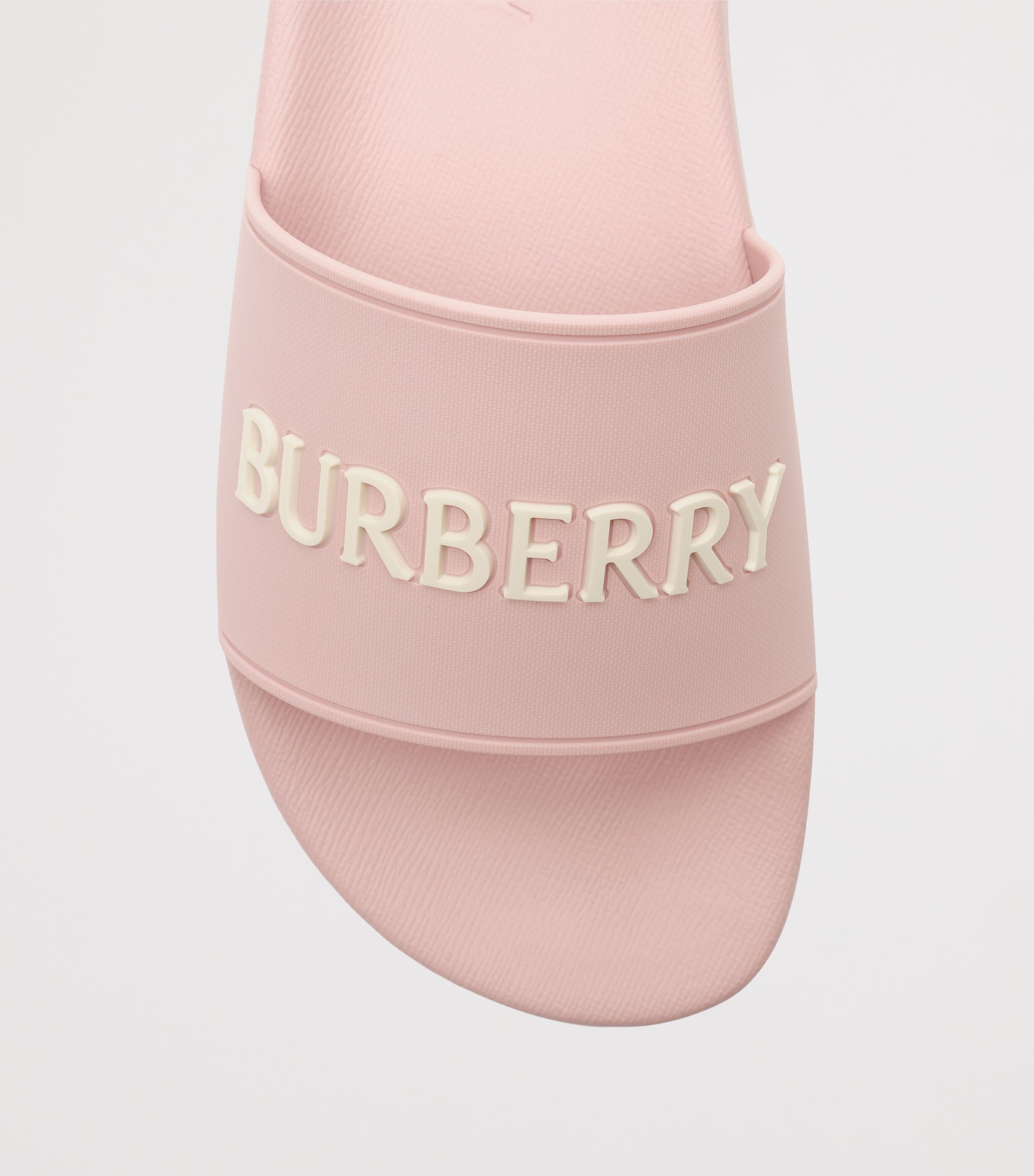 Burberry Logo Slides Candy Pink Dove Beig Image 6