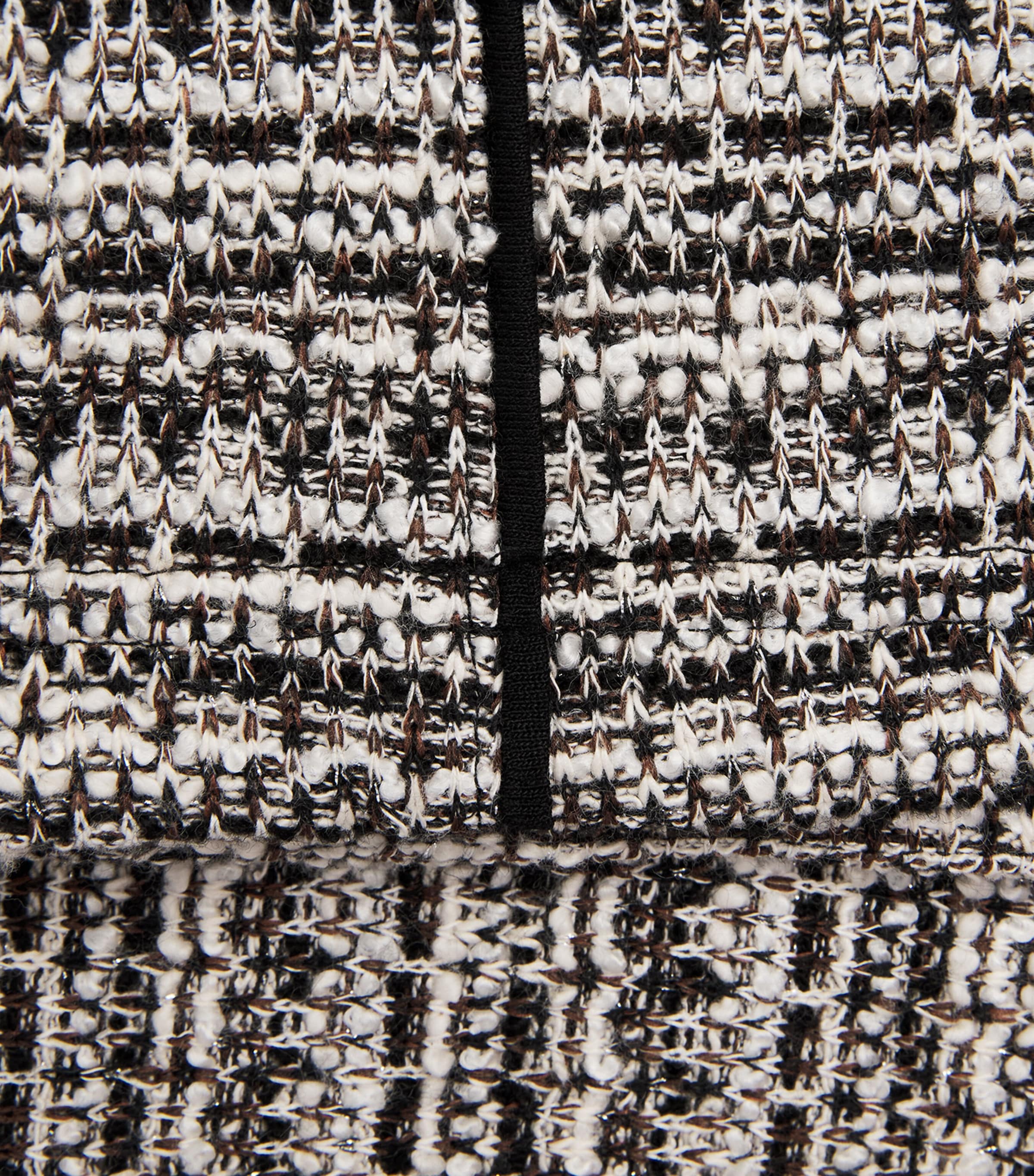 ME+EM Womens Tweed T-Shirt Blouse Brown Multi Image 6