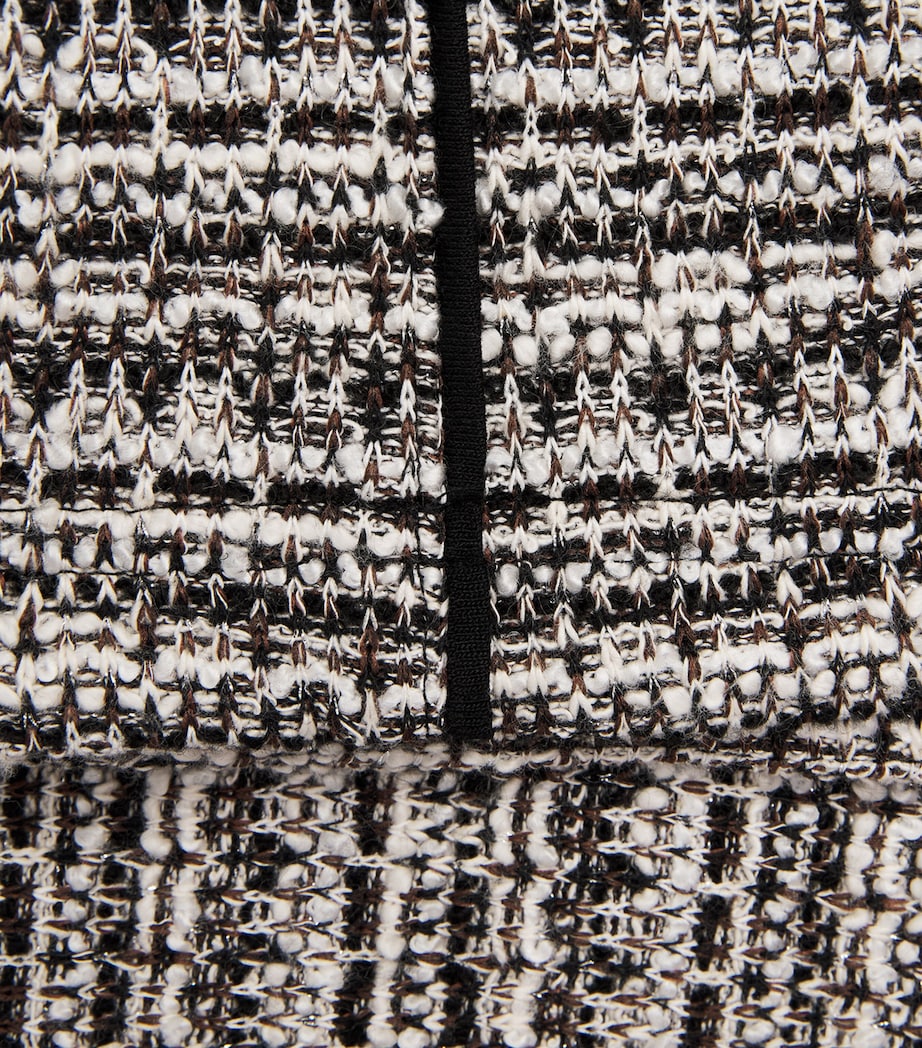ME+EM Womens Tweed T-Shirt Blouse Brown Multi Image 6