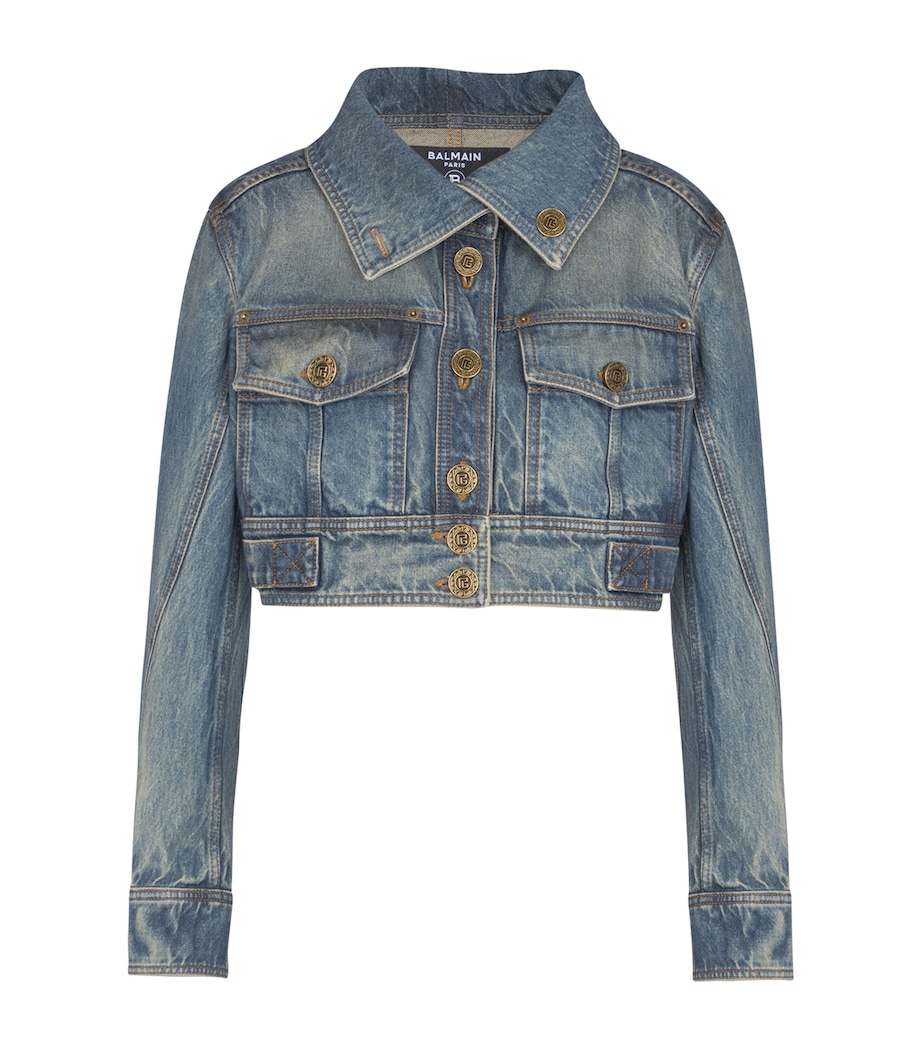 Cropped Denim Jacket 6AW BLEU JEAN D+LAV+ Image 1