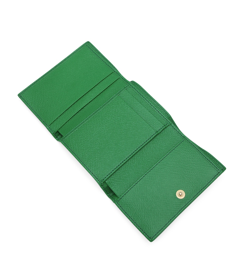 Leather Dauphine Flap Wallet 87192-GREEN Image 4