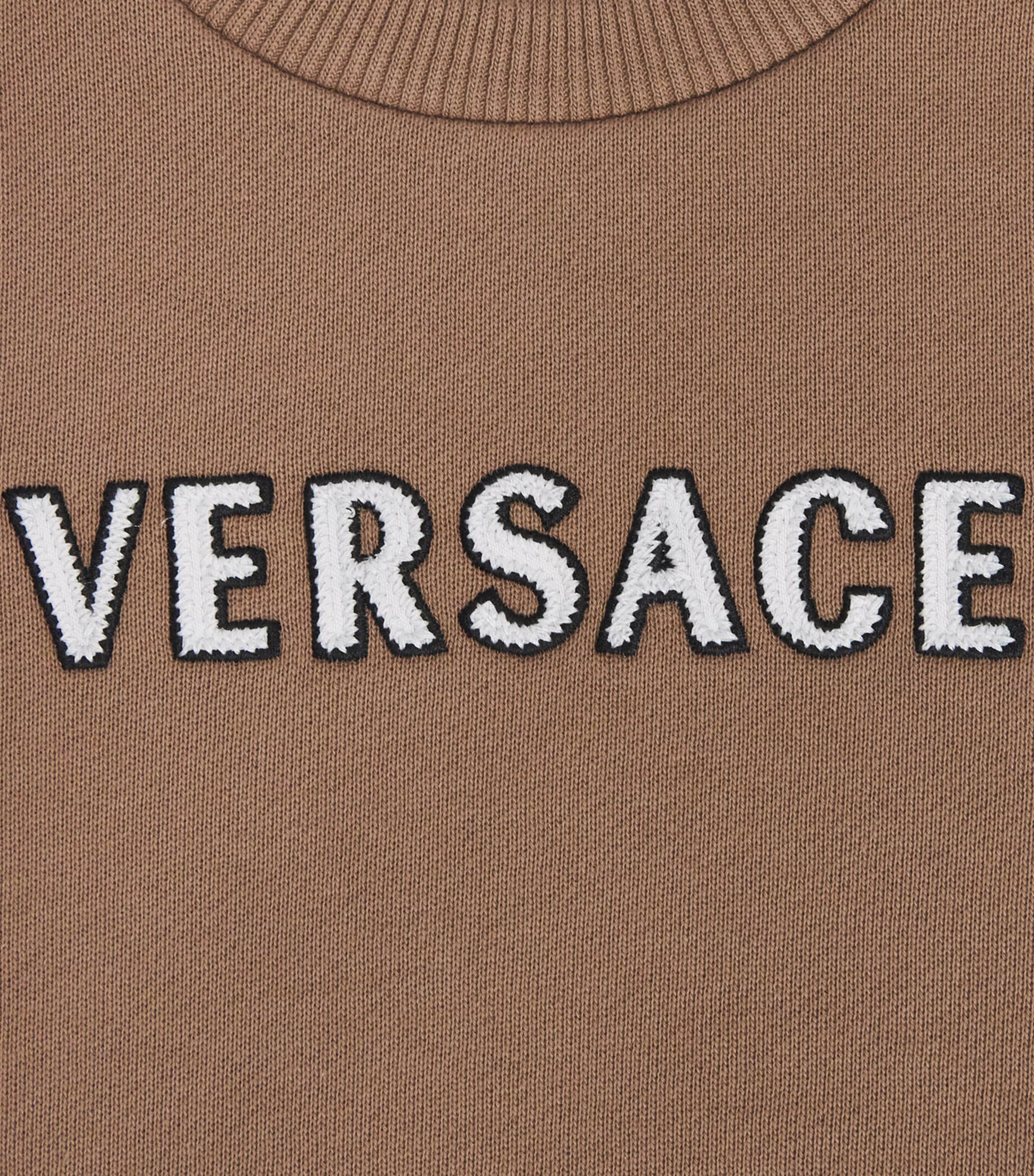 Versace Kids Cotton Embroidered Logo Sweatshirt (6-36 Months) Image 3