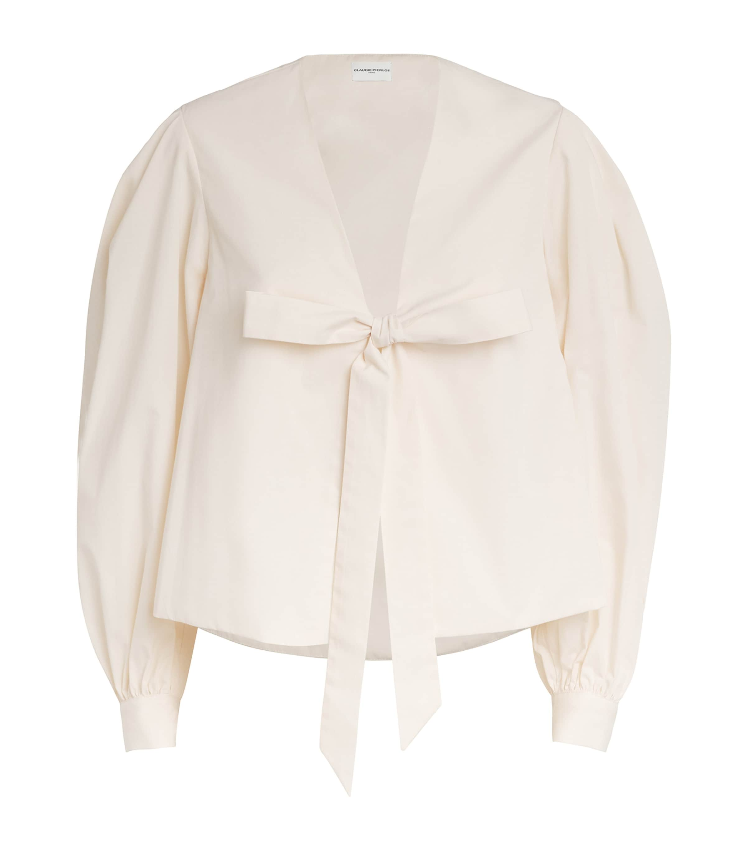 Claudie Pierlot Tie-front Blouse In White