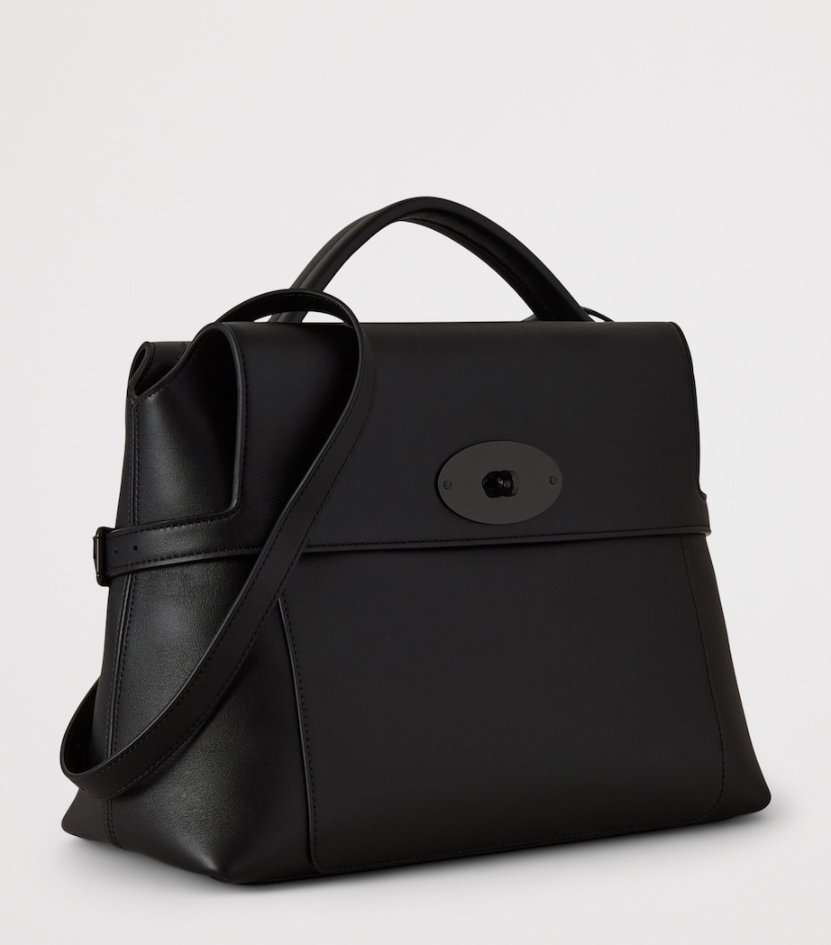 Mulberry Leather Stevie Top-Handle Bag Black Image 2