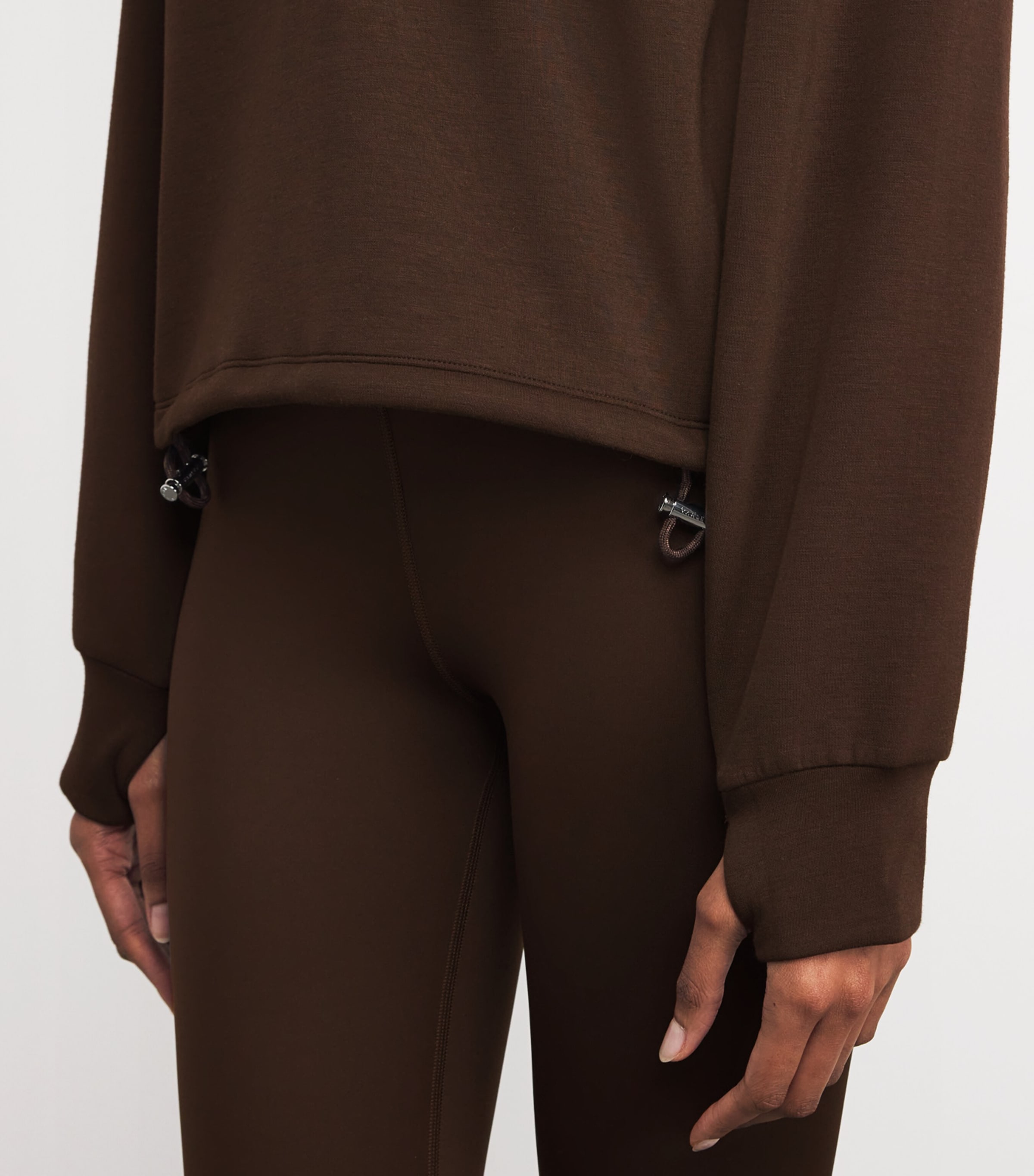 Jersey Half-Zip Sian Sweatshirt COFFEE BEAN Image 6