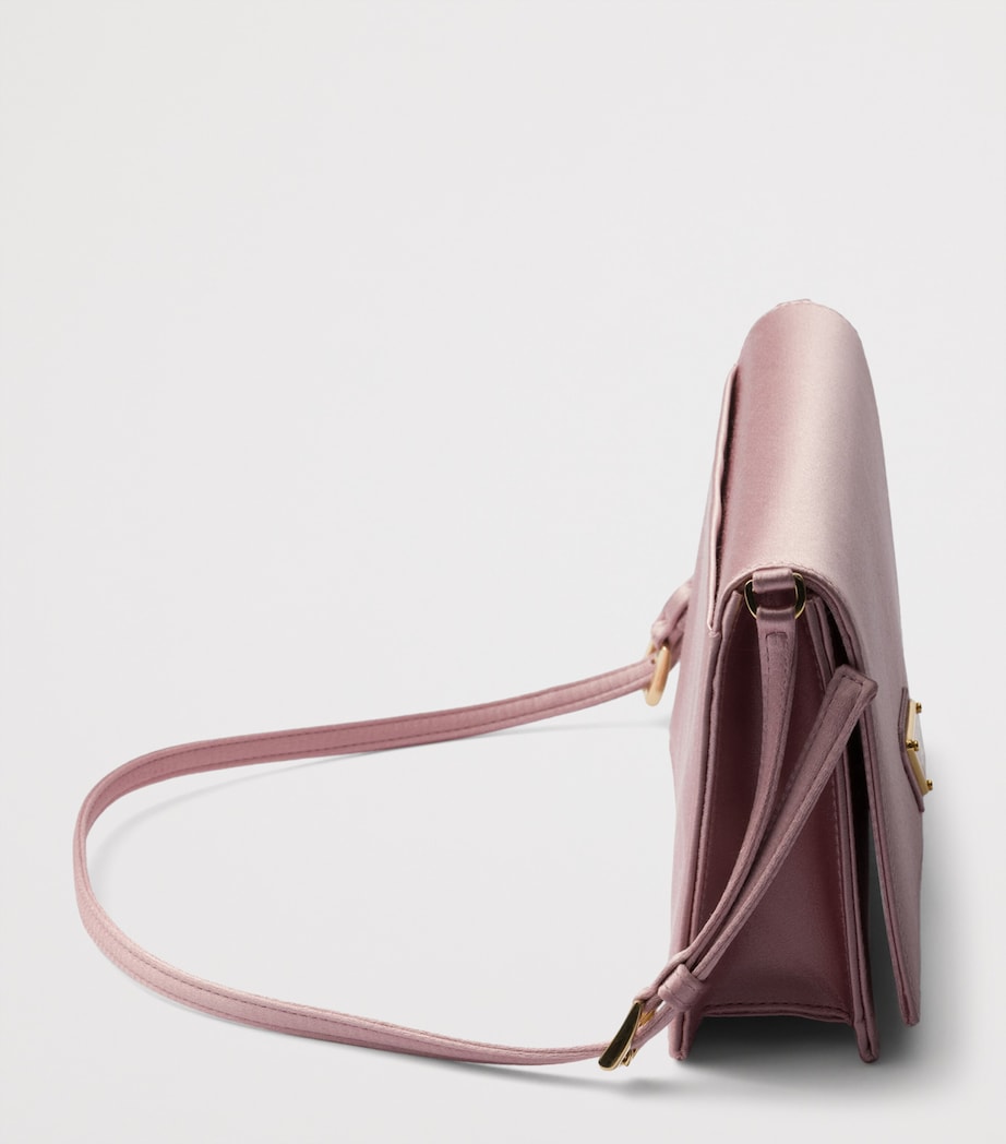 Prada Mini Satin Shoulder Bag Pink Image 7